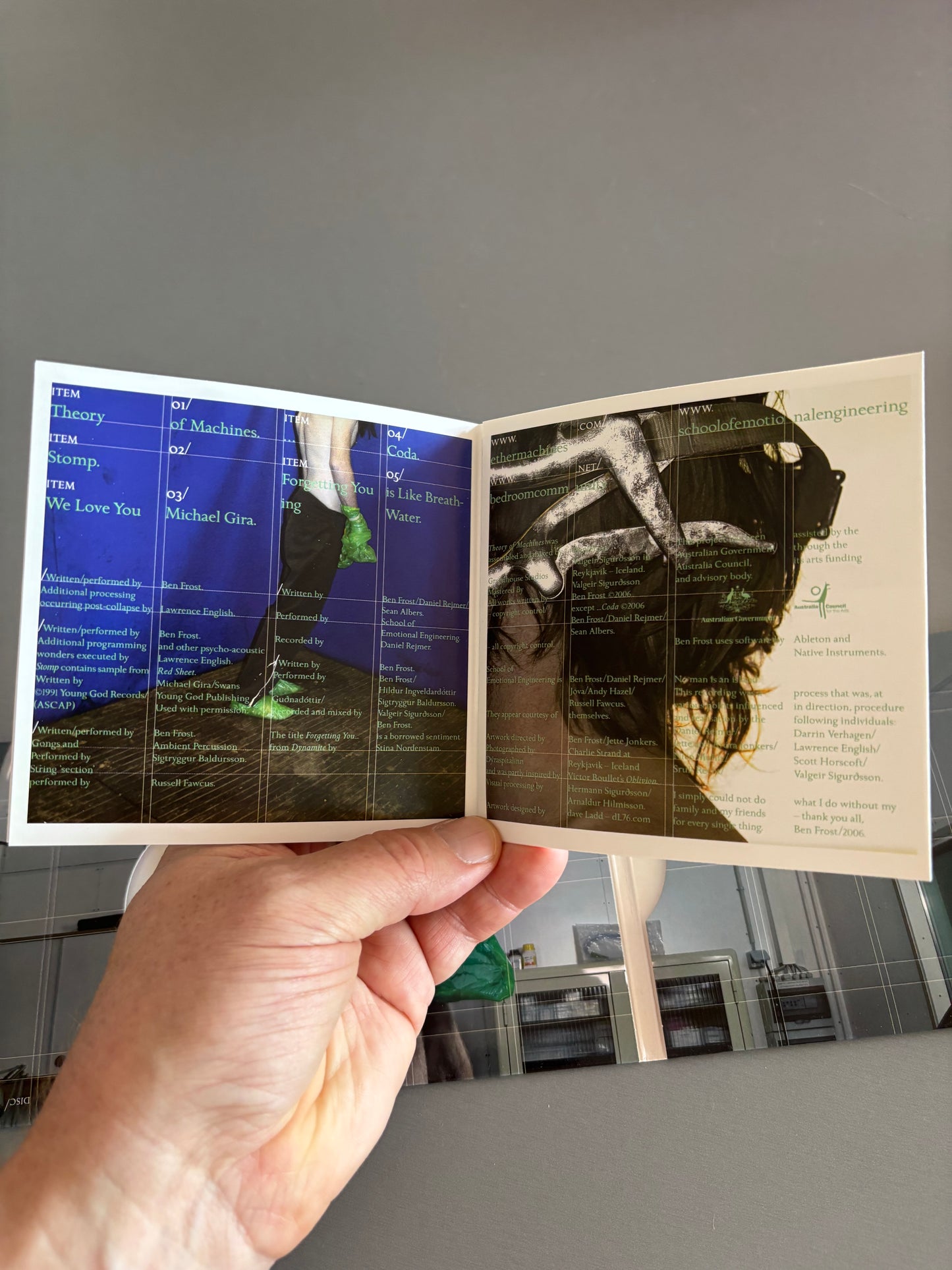 Ben Frost: Theory Of Machines, CD, Digipak, OG pressing, Bedroom Community, Iceland 2006