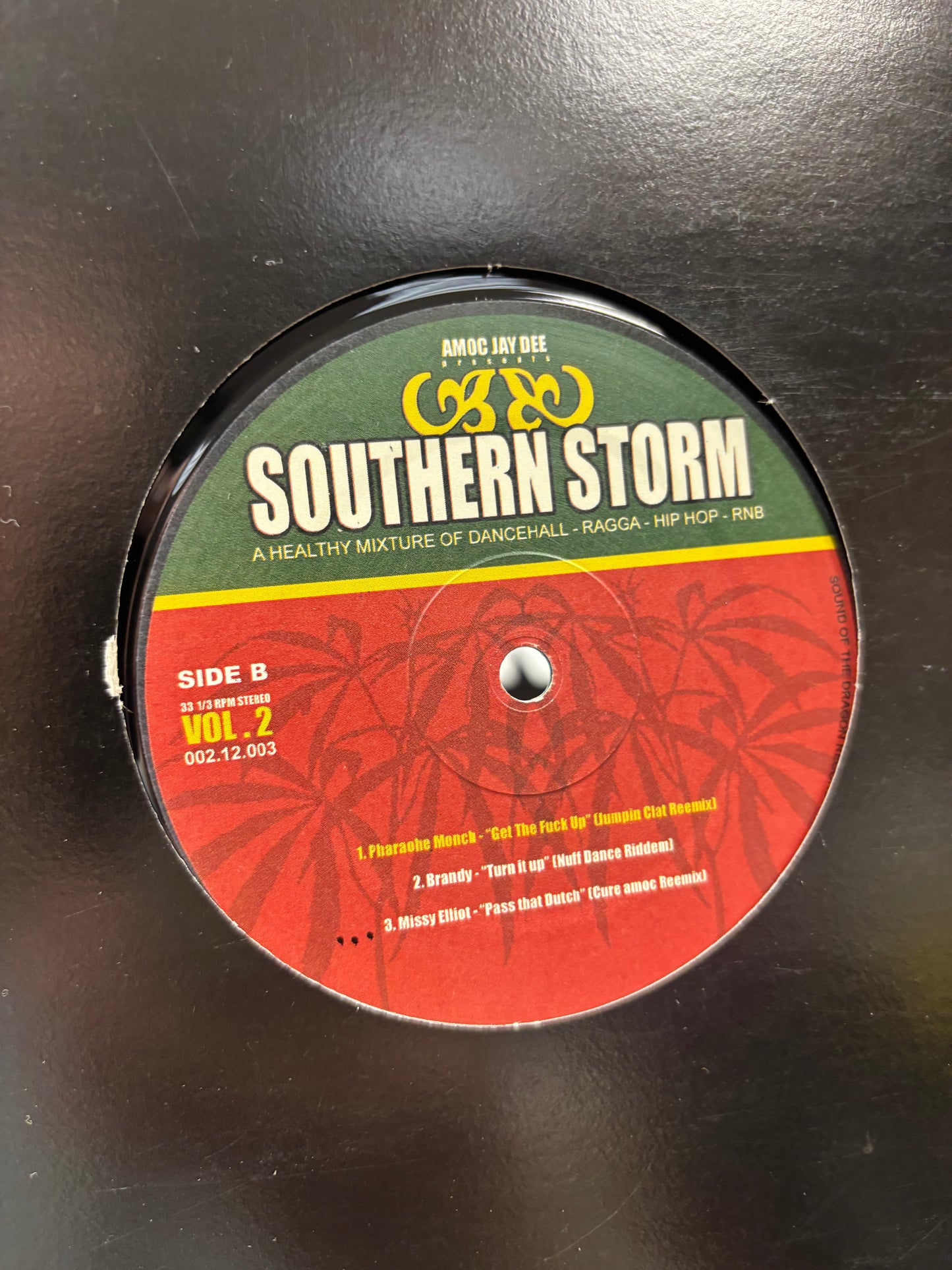 Amoc Jay Dee presents Southern Storm Vol. 2, 12inch, Only pressing, Sound Of The Dragon Records, US year?
