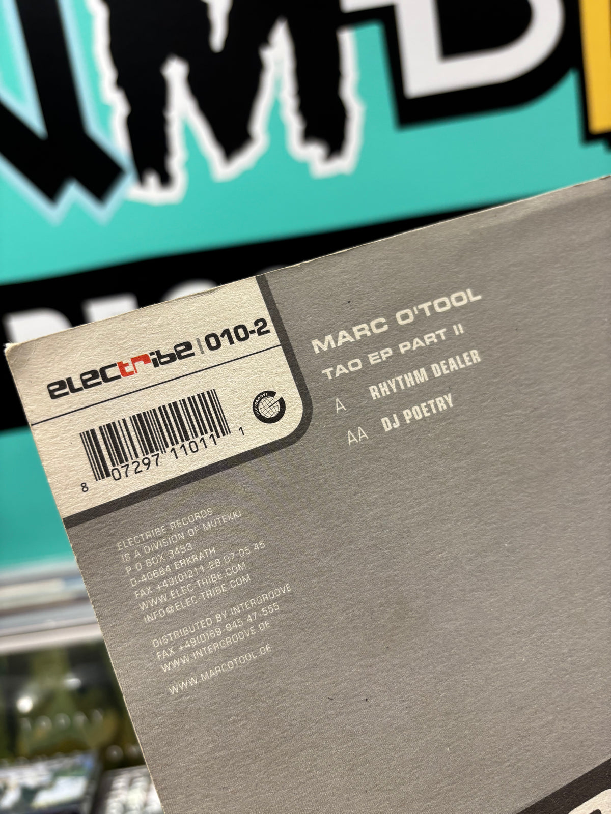 Marc O’Tool: Tao Part 2, 12inch, Only official pressing, Electribe, Germany 2003