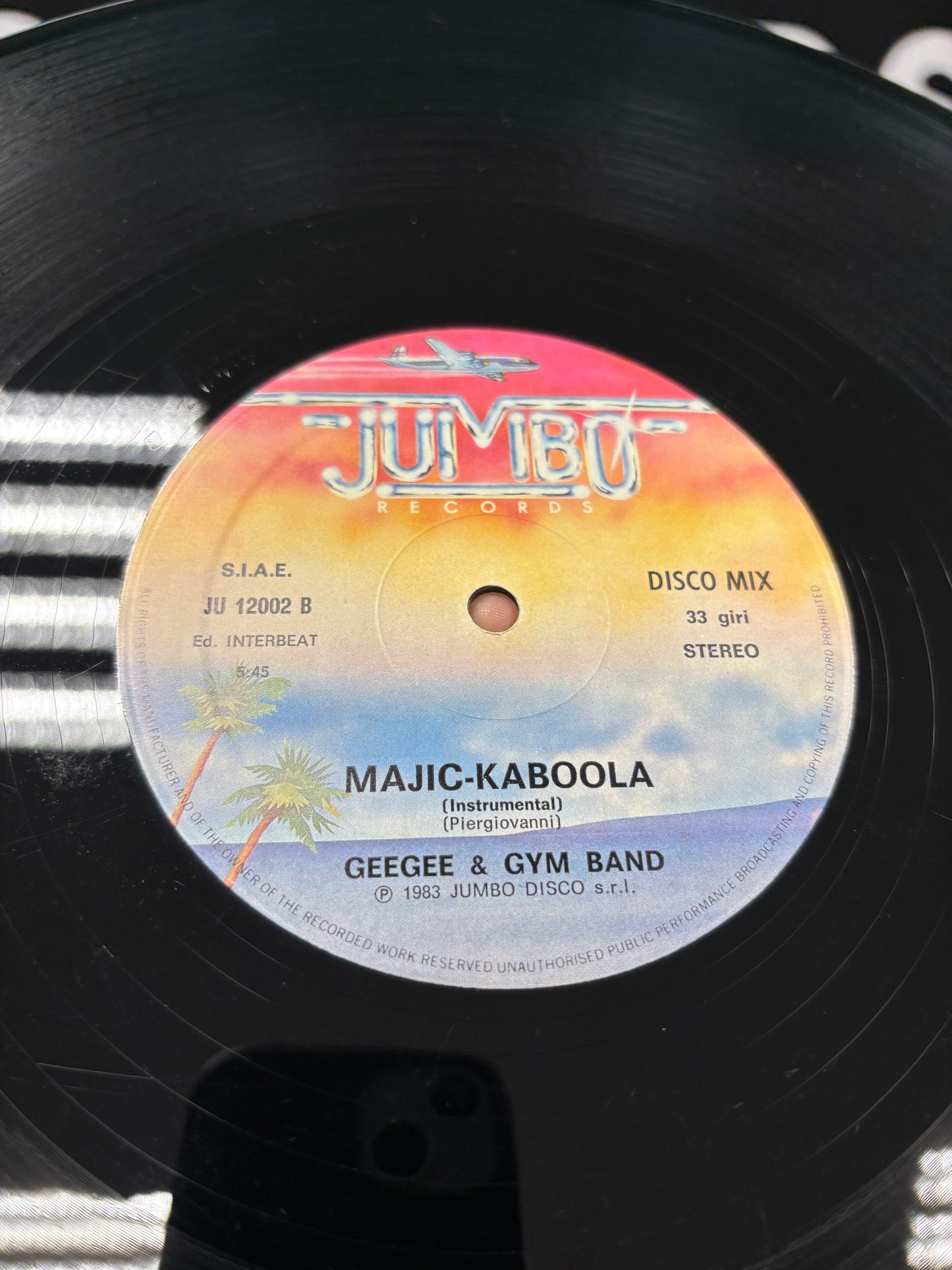 GeeGee & Gym Band: Majic-Kaboola, 12inch, Jumbo Records, Italy 1983