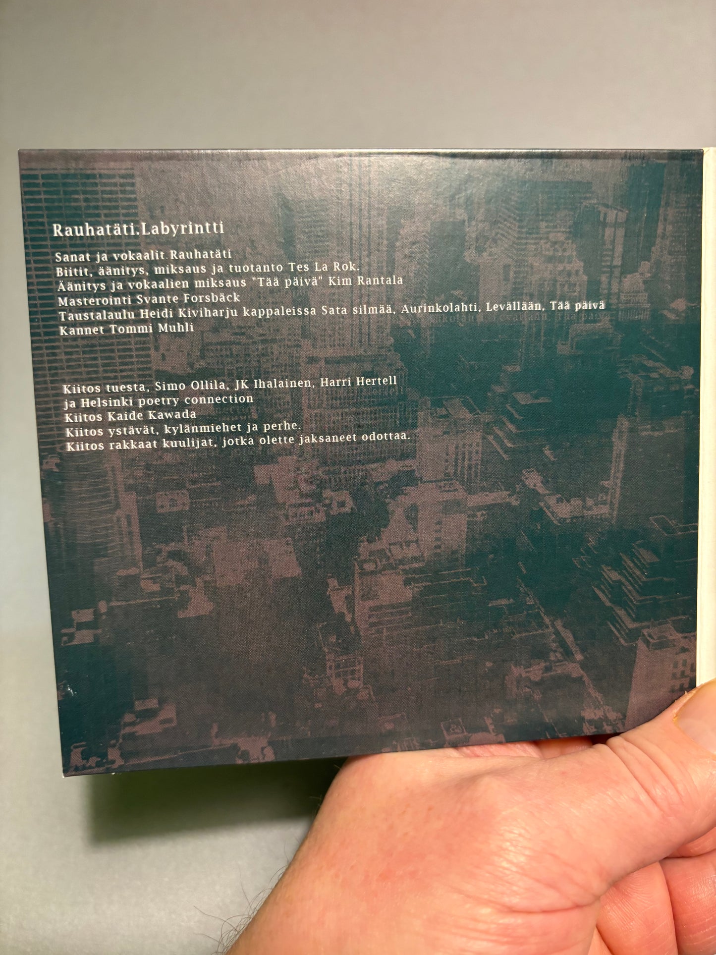 Rauhatäti: Labyrintti, CD, Only pressing, Playground Music, Finland 2014