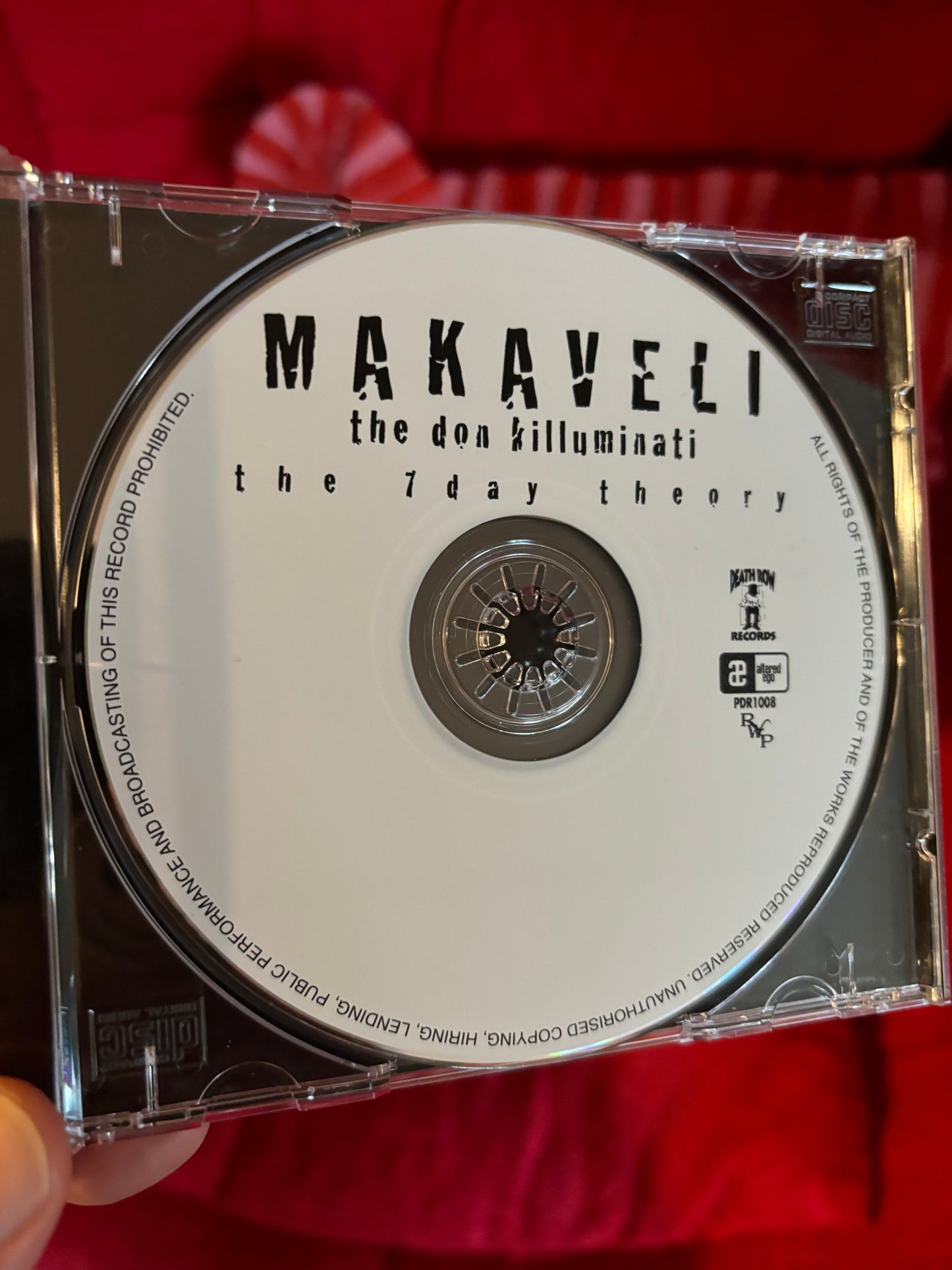 Makaveli: The Don Killuminati (The 7 Day Theory), CD, reissue, remastered, Death Row Records, Ron Winter Productions, Altered Ego, UK 2001