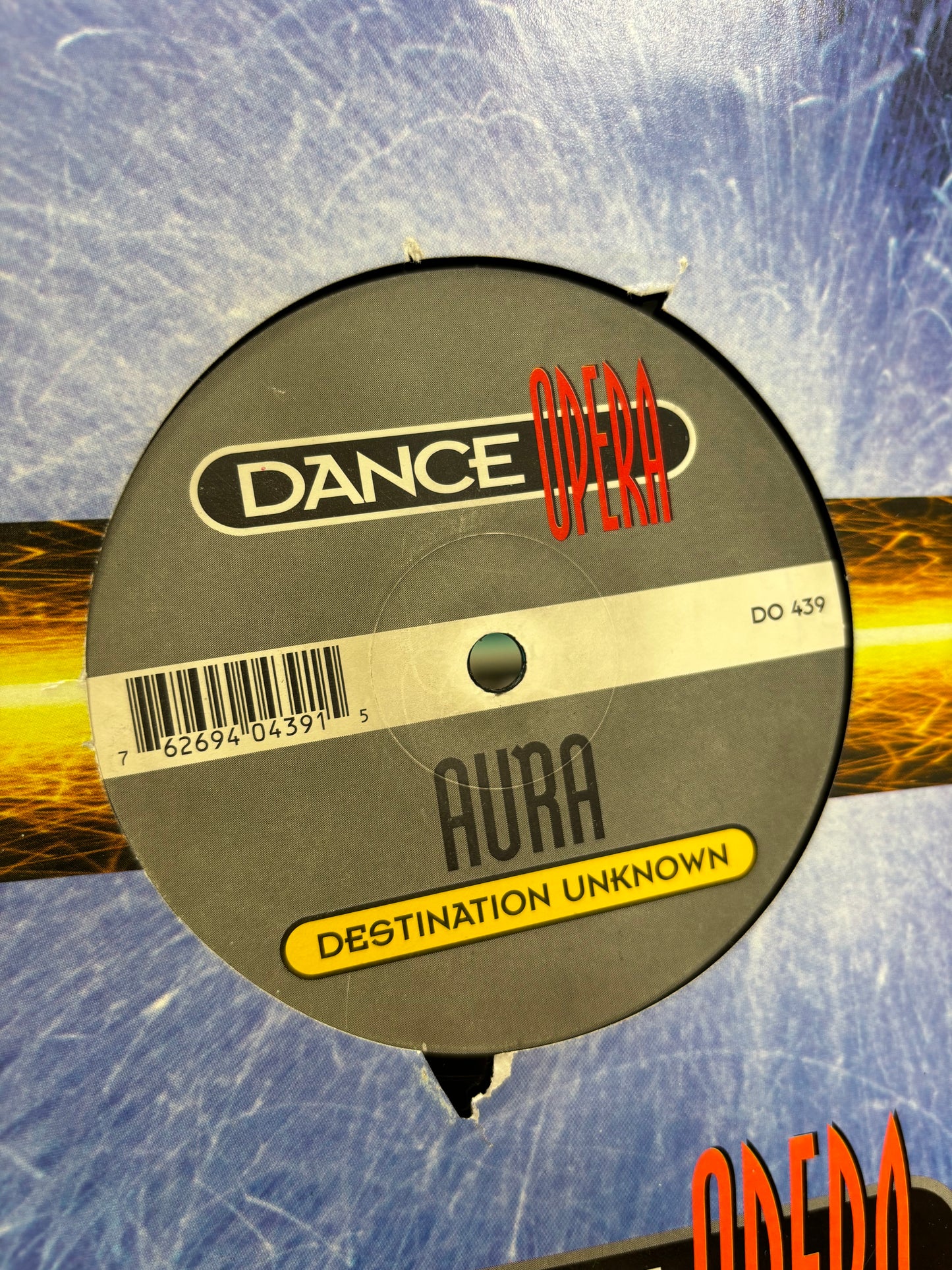 Aura: Destination Unknown, 12inch, Only pressing, Dance Opera, Belgium 1995