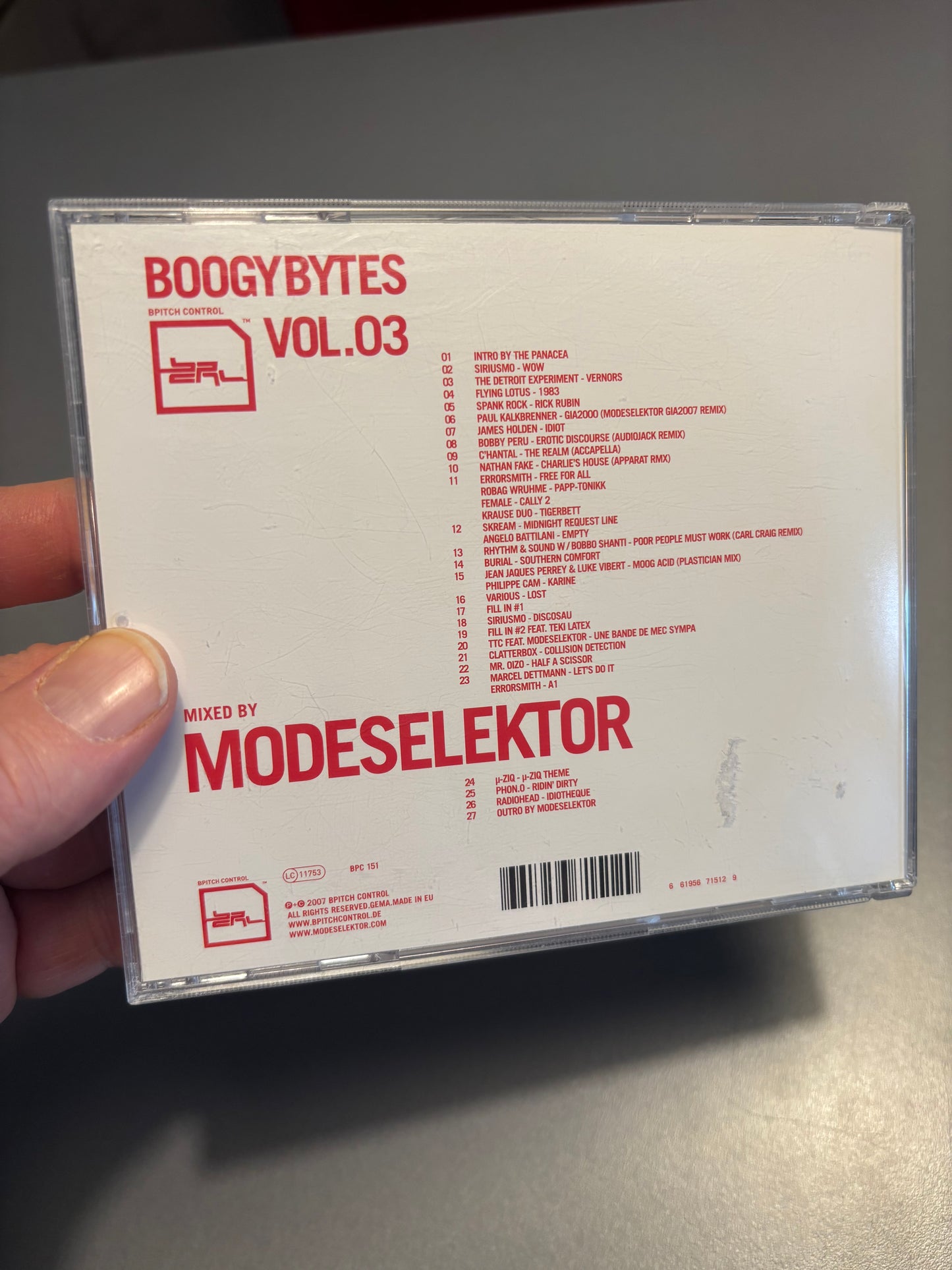 Modeselektor: Boogybytes Vol.03, CD, Mixed, BPitch Control, Germany 2007