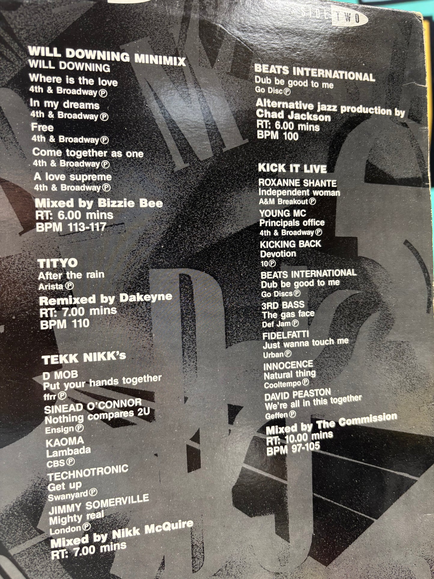 DMC - Mixes 1 - March 90, LP, Partially Mixed, DMC, UK 1990