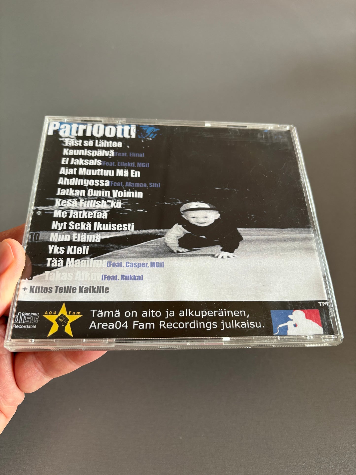 PatriOotti: Mun Elämä, CDr, Only pressing, Area04 Fam Recordings, Finland 2002