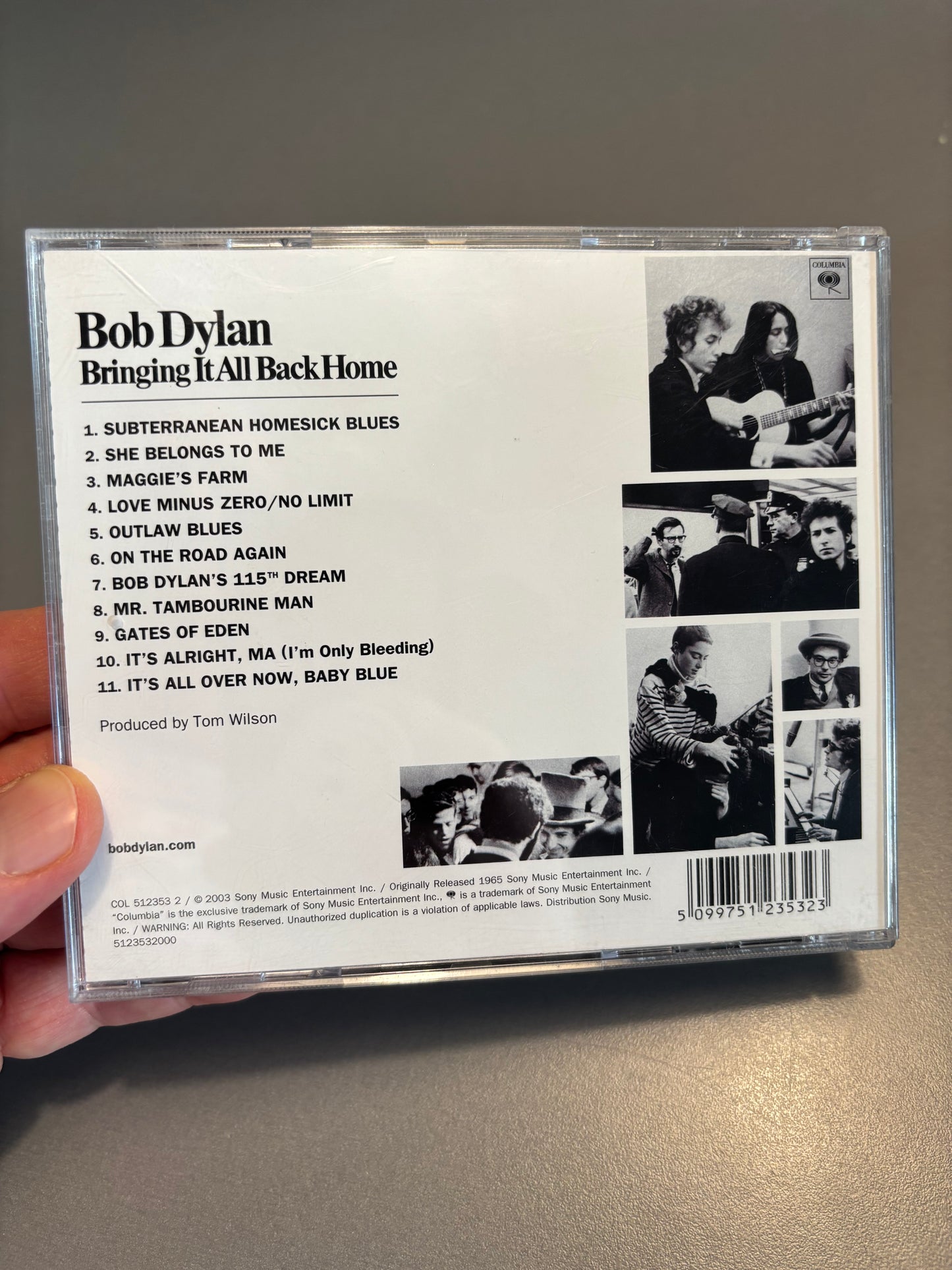 Bob Dylan: Bringing It All Back Home, CD, reissue, remastered, Columbia, Europe 2004