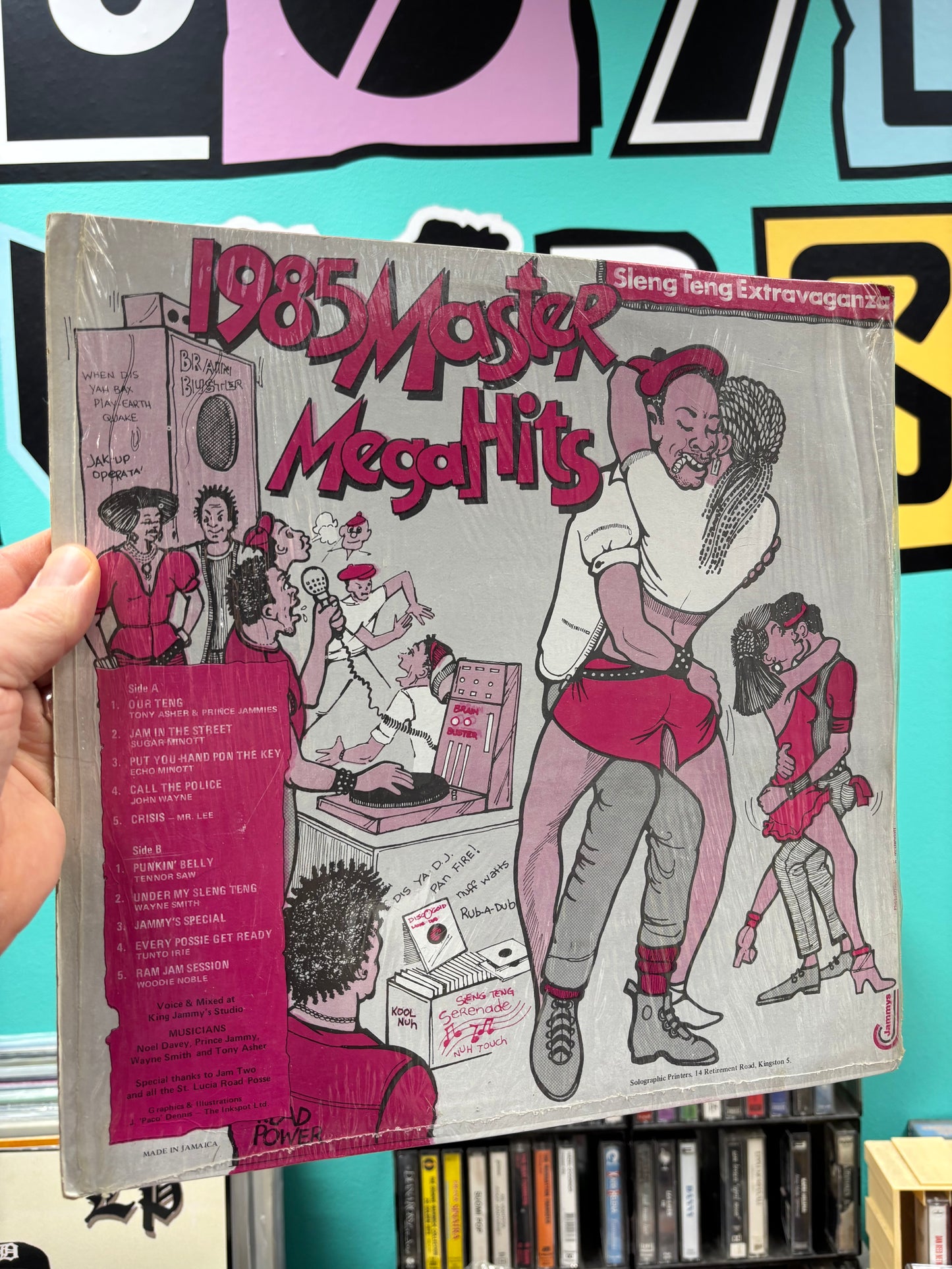 1985 Master Mega Hits - Sleng Teng Extravaganza, LP, Compilation, reissue, Jammy’s Records, Jamaica year?