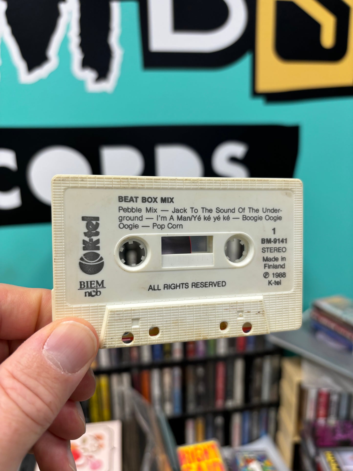 Beat Box Mix, C-cassette, Only cassette pressing, Mixed, K-Tel, Finland 1988