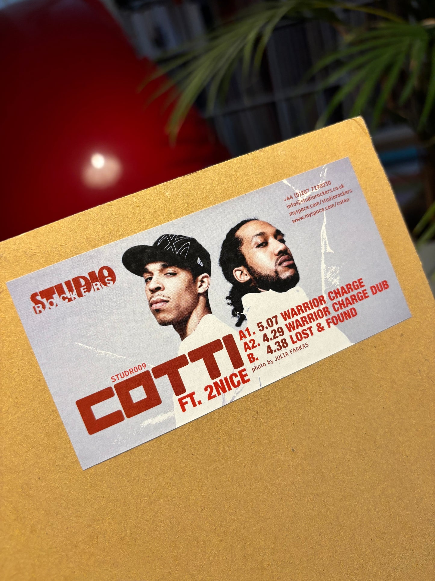 Cotti feat. 2Nice: Warrior Charge, 12inch, Only pressing, Studio Rockers, UK 2009