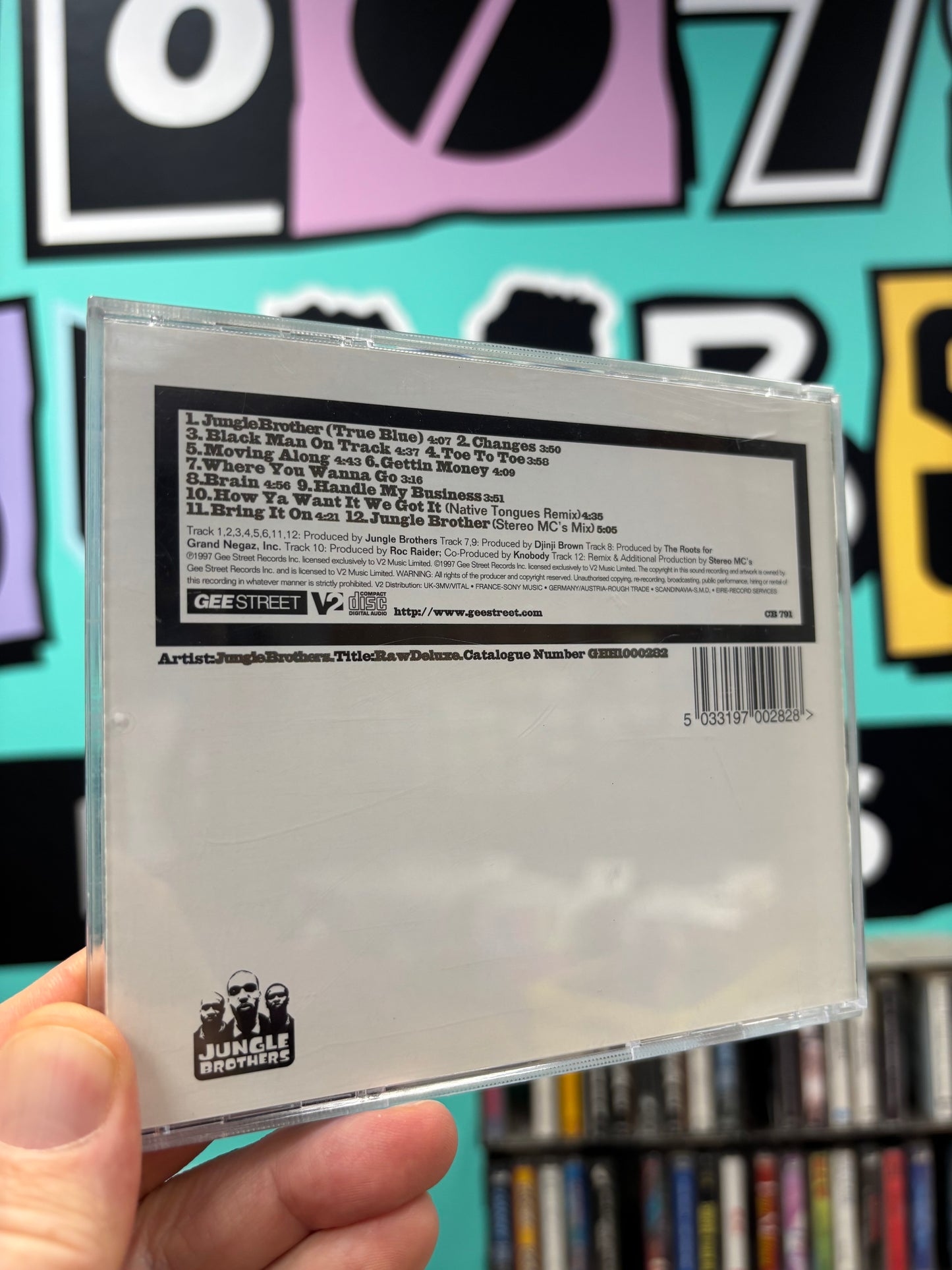Jungle Brothers: Raw Deluxe, CD, Gee Street, V2, UK & Europe 1997
