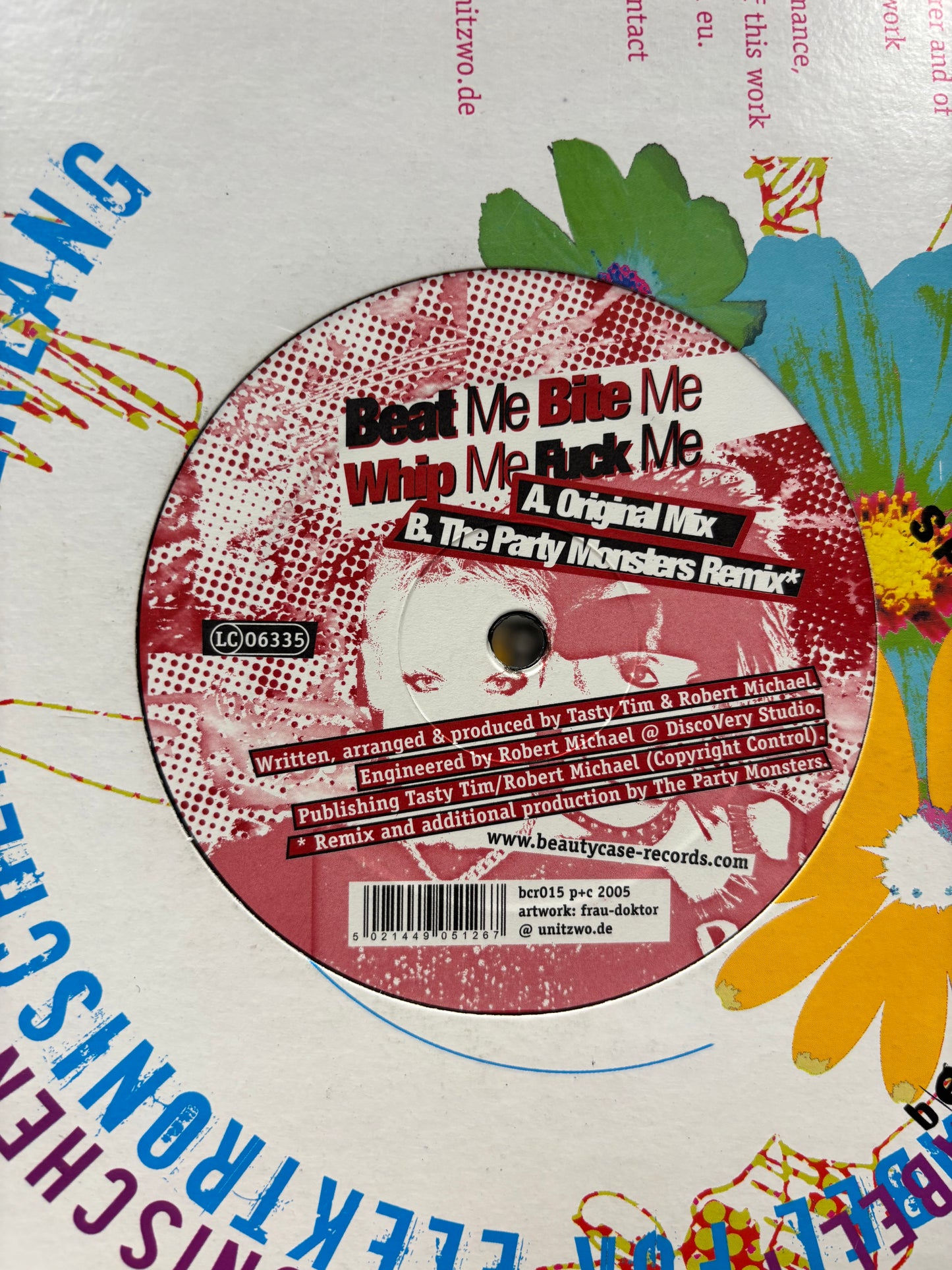 T-Total feat. Ku Ku Kerplunk!: Beat Me, Bite Me, Whip Me, Fuck Me, 12inch, Only official pressing, Beautycase-Records, Germany 2005