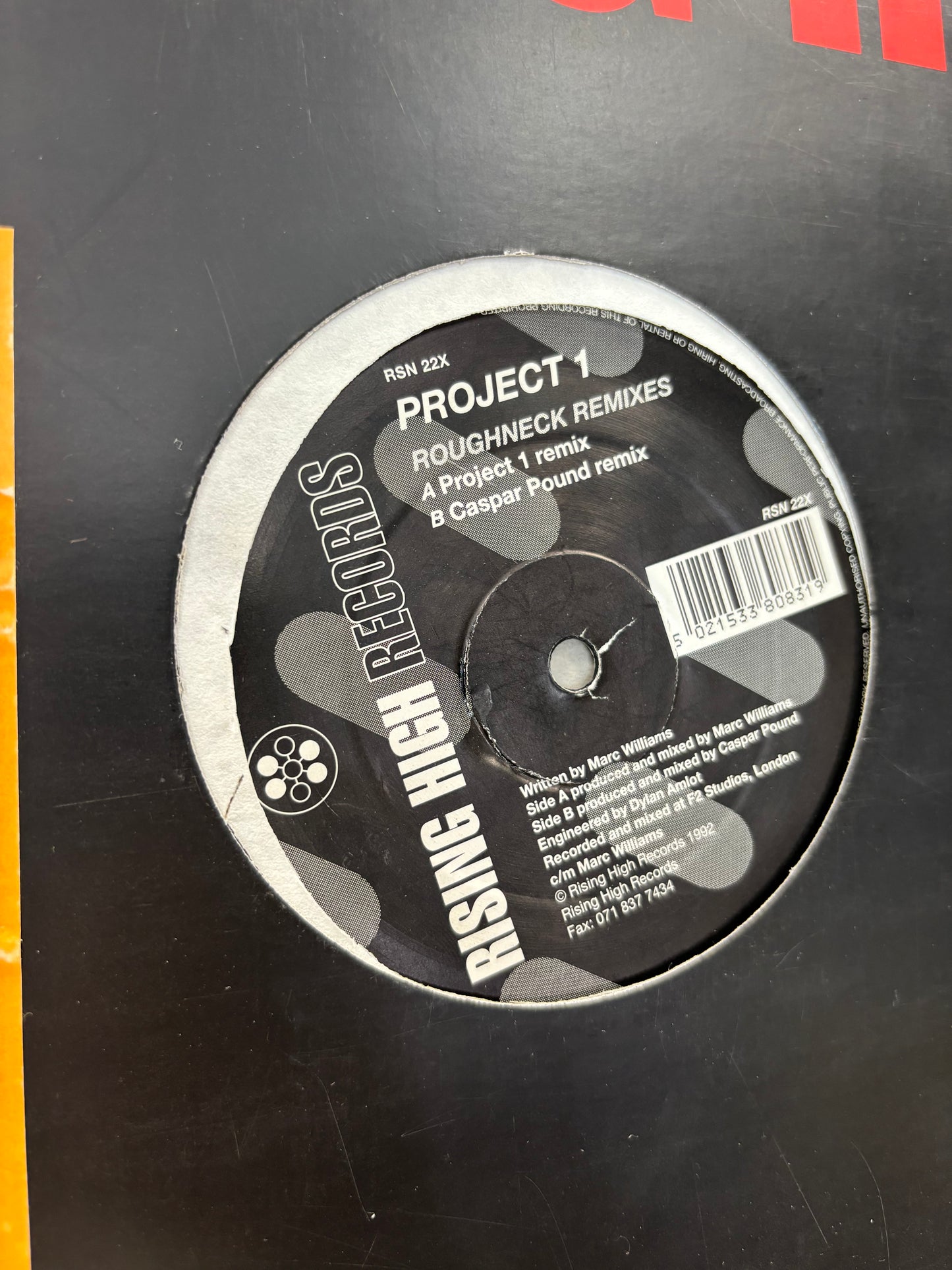 Project 1: Roughneck (Remixes), 12inch, Rising High Records, UK 1992