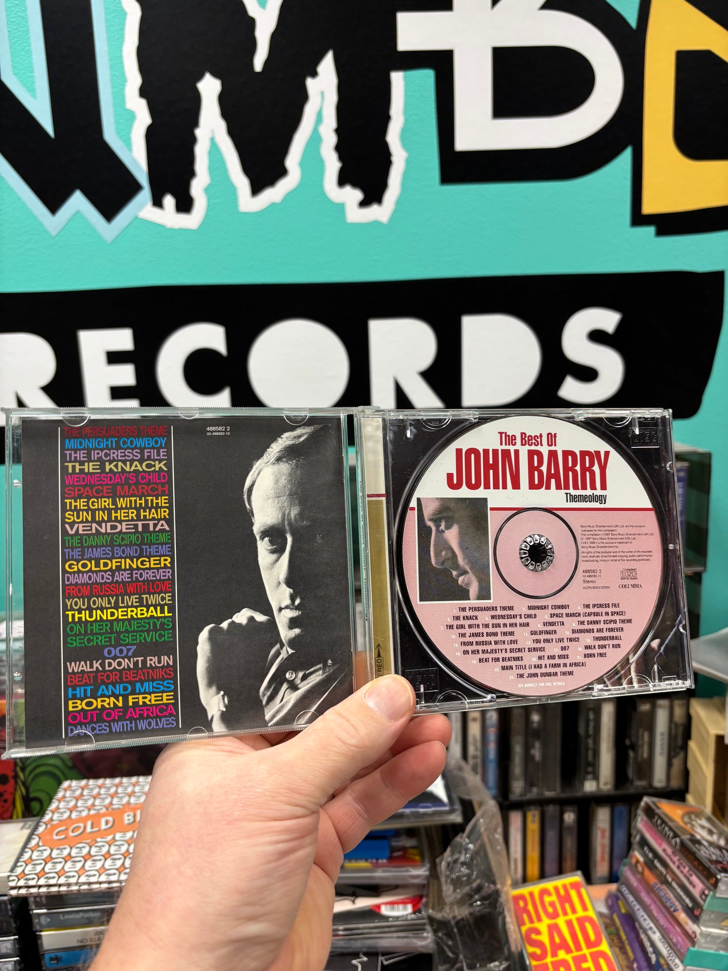 John Barry: The Best Of John Barry - Themeology, CD, 1st pressing, Columbia, UK & Europe 1997