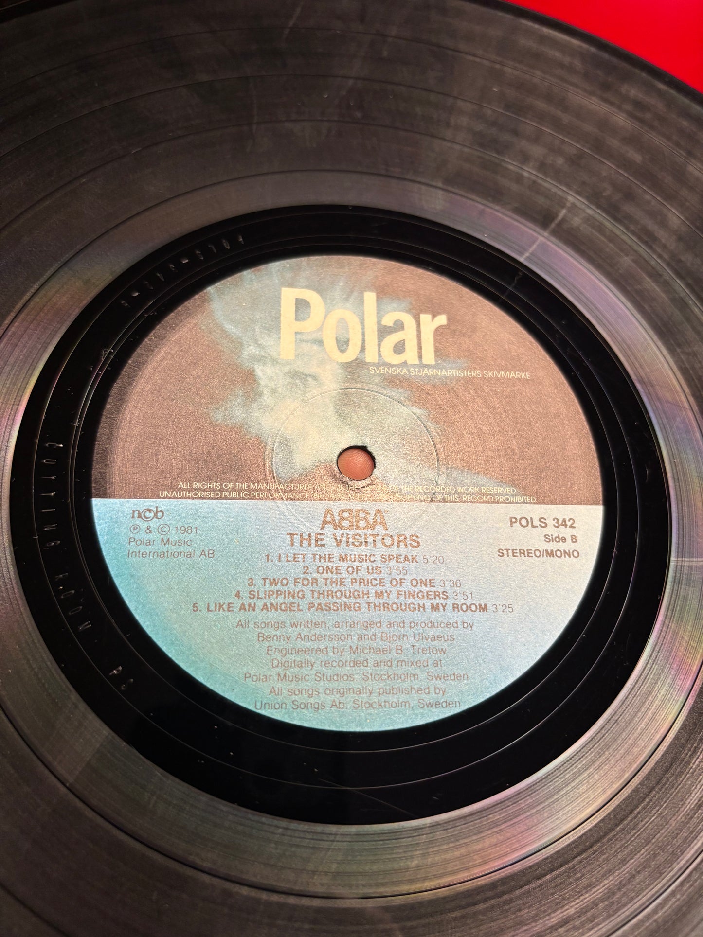 ABBA: The Visitors, LP, Polar, Sweden 1981