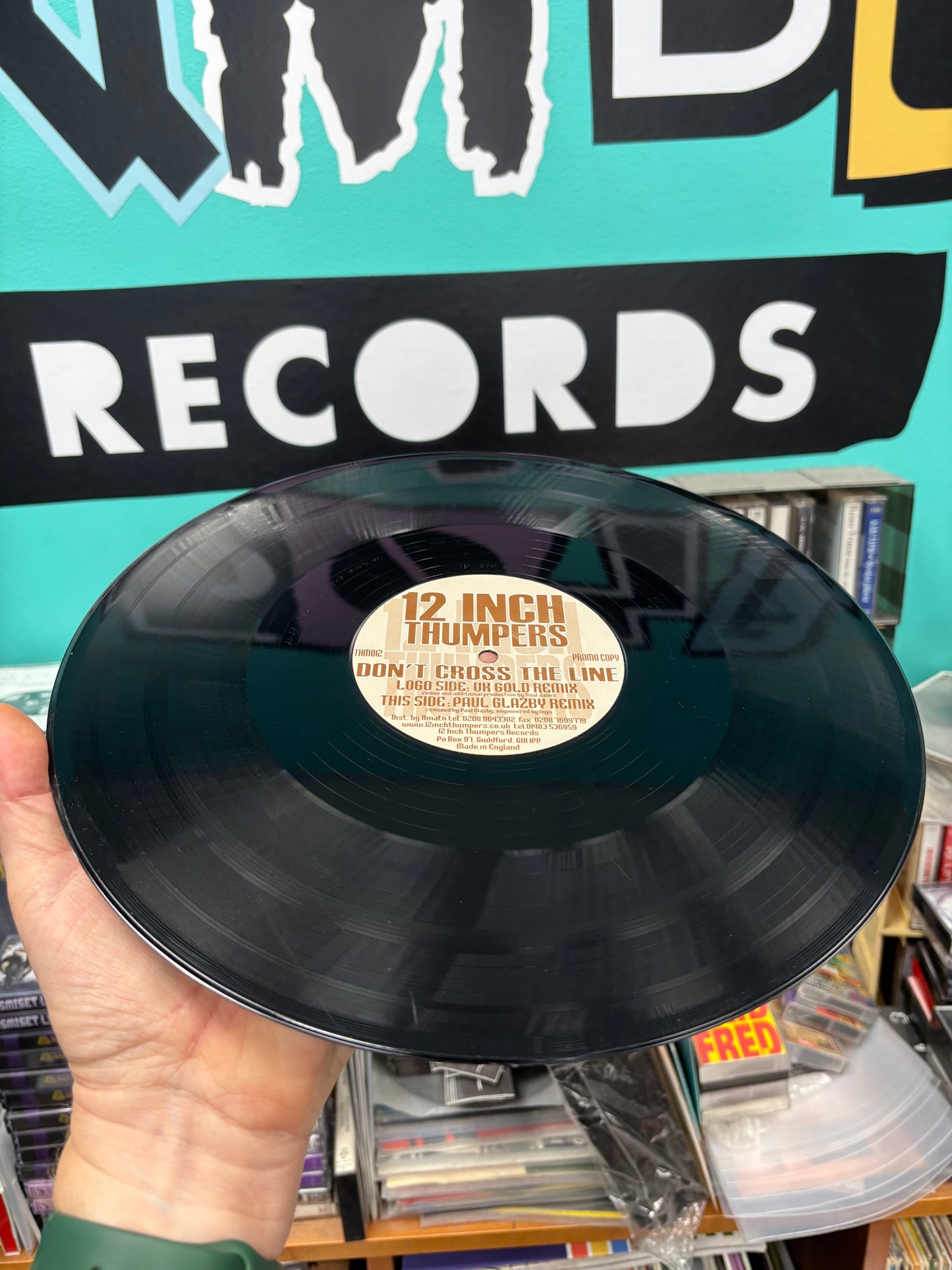 12 Inch Thumpers: Don’t Cross The Line (Remixes), 12inch, Promo, 12 Inch Thumpers, UK 2000