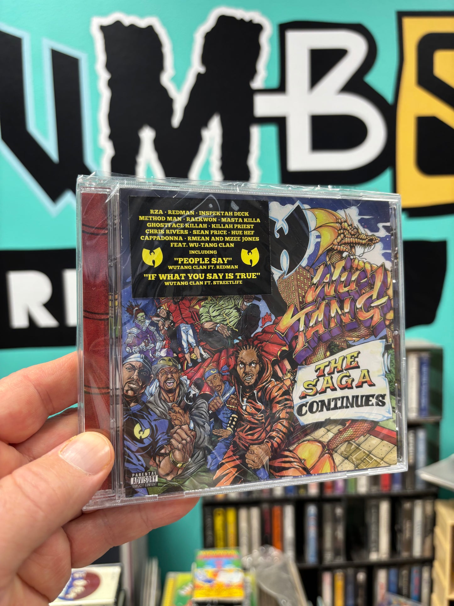 Wu-Tang: The Saga Continues, Box Set, CD, CD instrumentals, 2LP gatefold purple vinyl, cartoon, t-shirt, rolling paper, Limited Edition, 36 Chambers, eOne, SPV, UK & Europe 2017