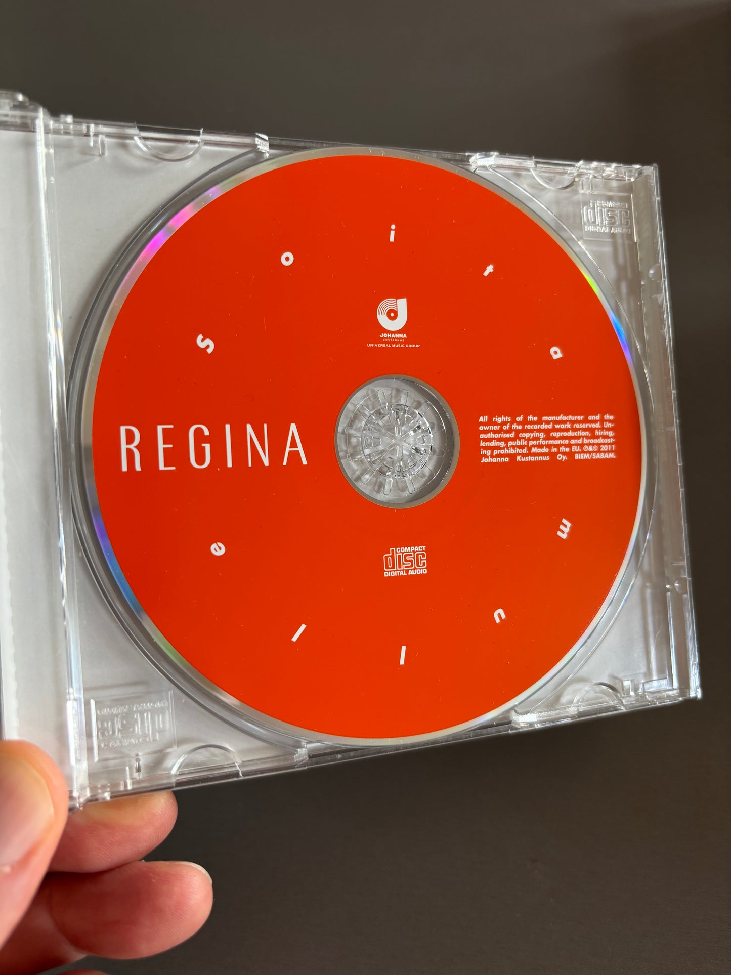 Regina: Soita Mulle, CD, Only CD pressing, Johanna Kustannus, Finland 2011