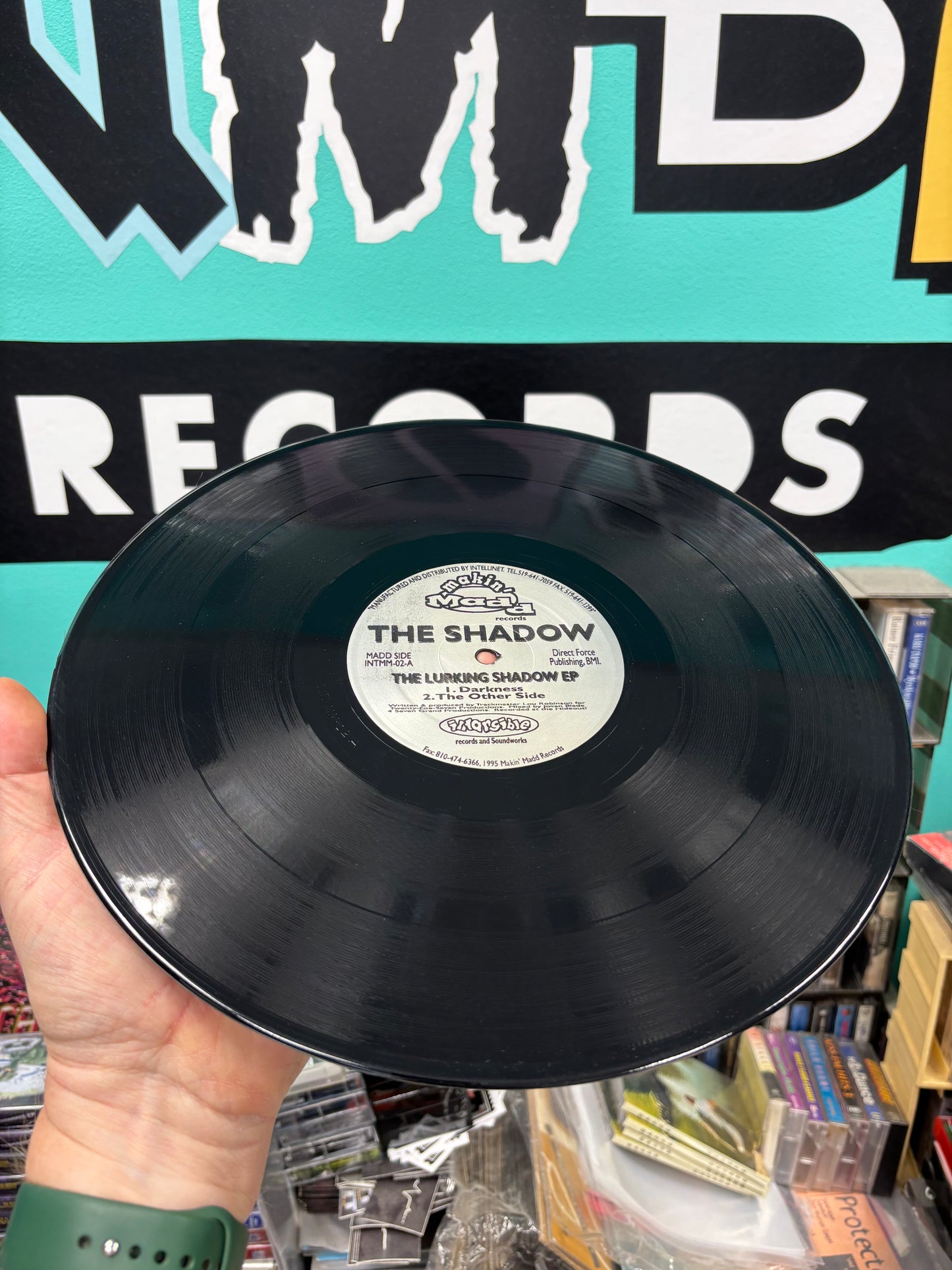 The Shadow: The Lurking Shadow EP, 12inch, 1st pressing, Makin’ Madd Records, US 1995