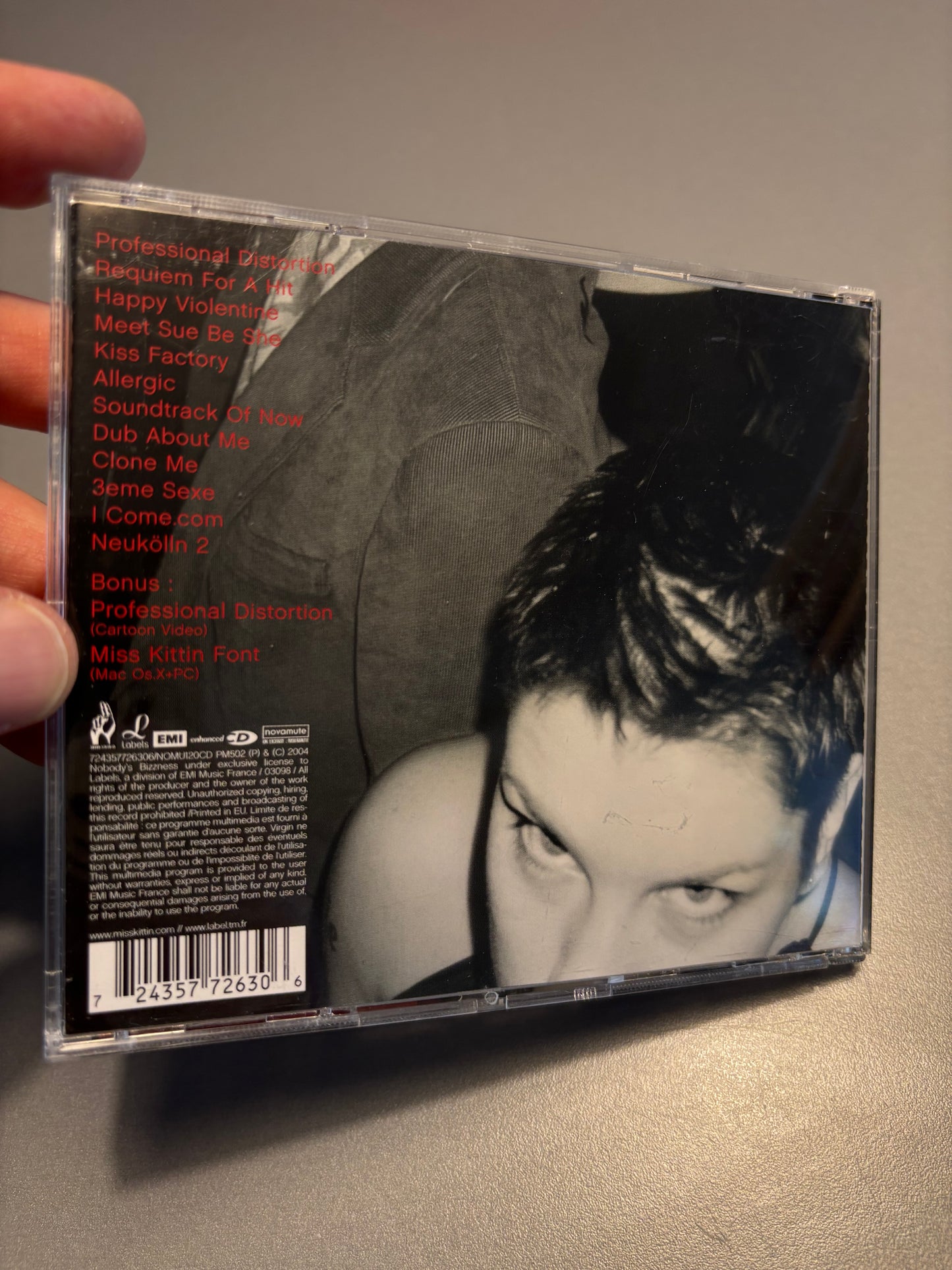 Miss Kittin: I Com, CD, NovaMute, EMI, Europe 2004