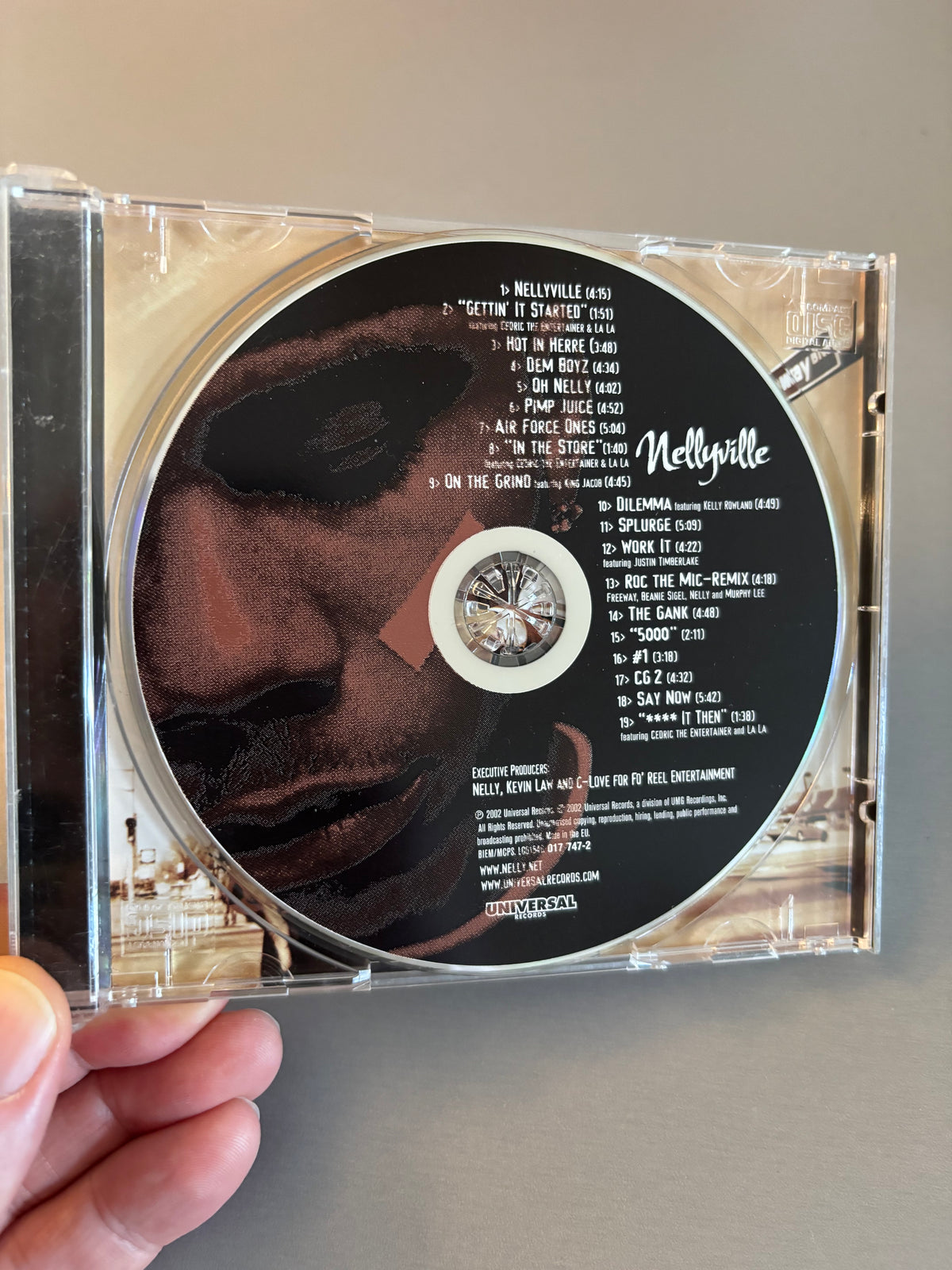 Nelly: Nellyville, CD, Universal Records, Fo’ Reel Entertainment, Europe 2002