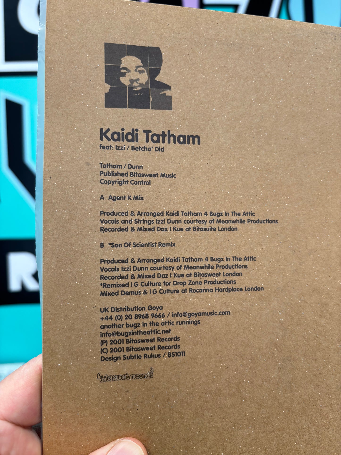 Kaidi Tatham: Betcha’ Did, 12inch, Only official pressing, Bitasweet, UK 2001