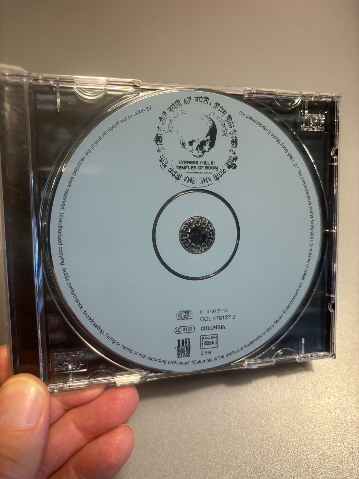 Cypress Hill: III (Temples Of Boom), CD, repress, Columbia, Ruffhouse Records, Europe year?