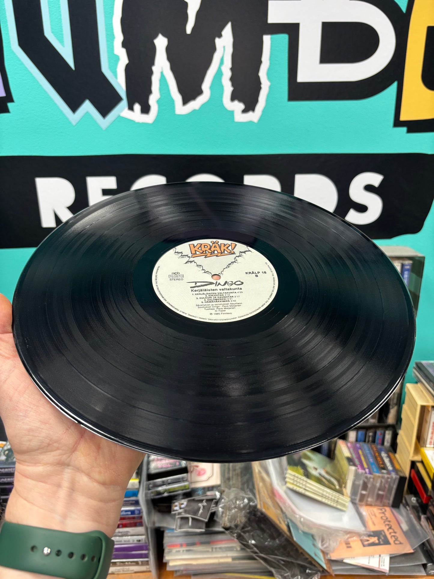 Dingo: Kerjäläisten Valtakunta, LP, 1st pressing, Kräk!, Finland 1985