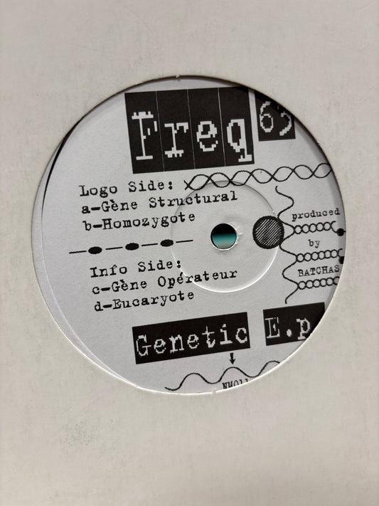 Freq63: Genetic EP, 12inch, Only pressing, Noise Museum, France 1997