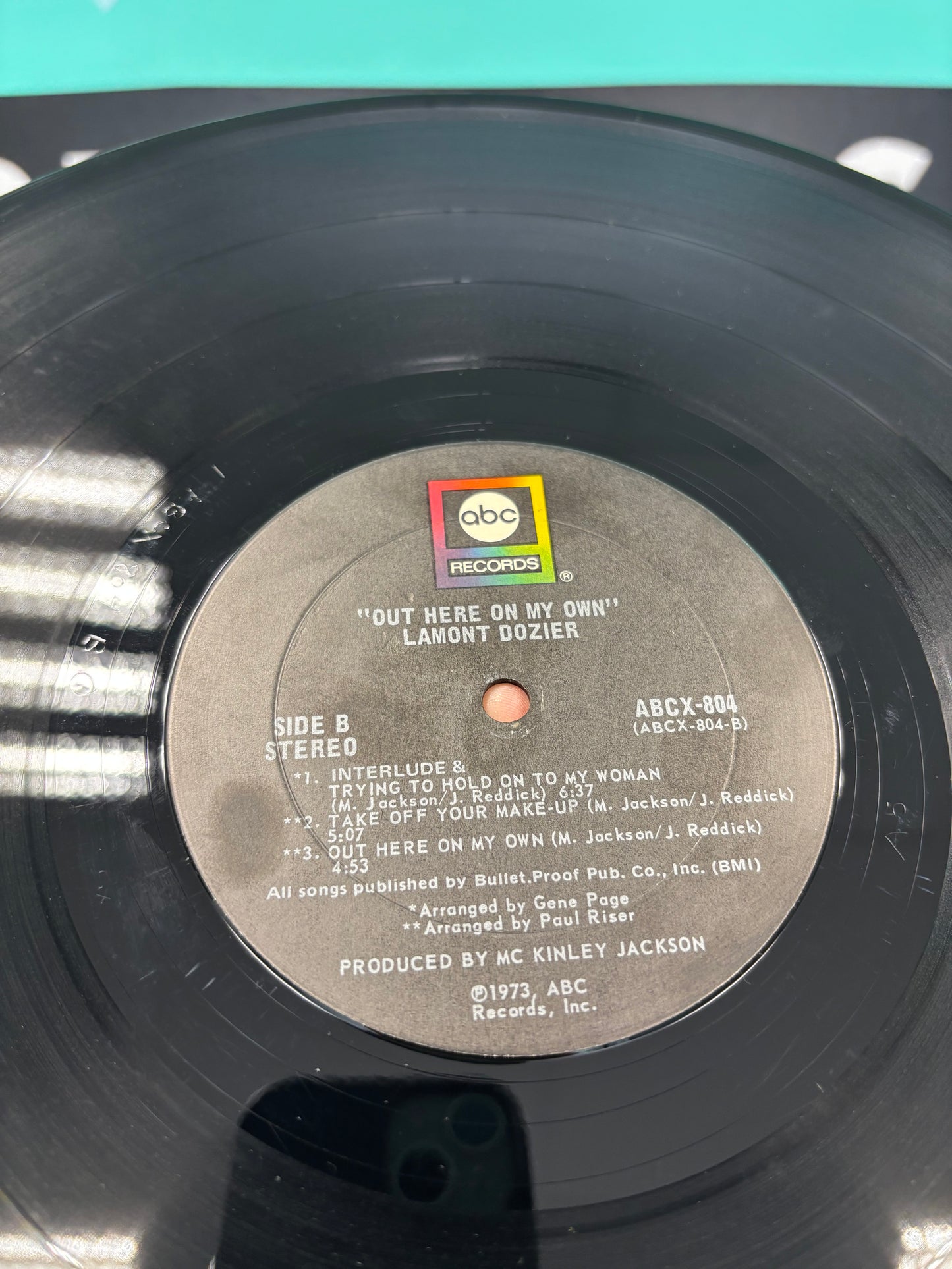 Lamont Dozier: Out Here On My Own, LP, Terre Haute Pressing, ABC Records, US 1973