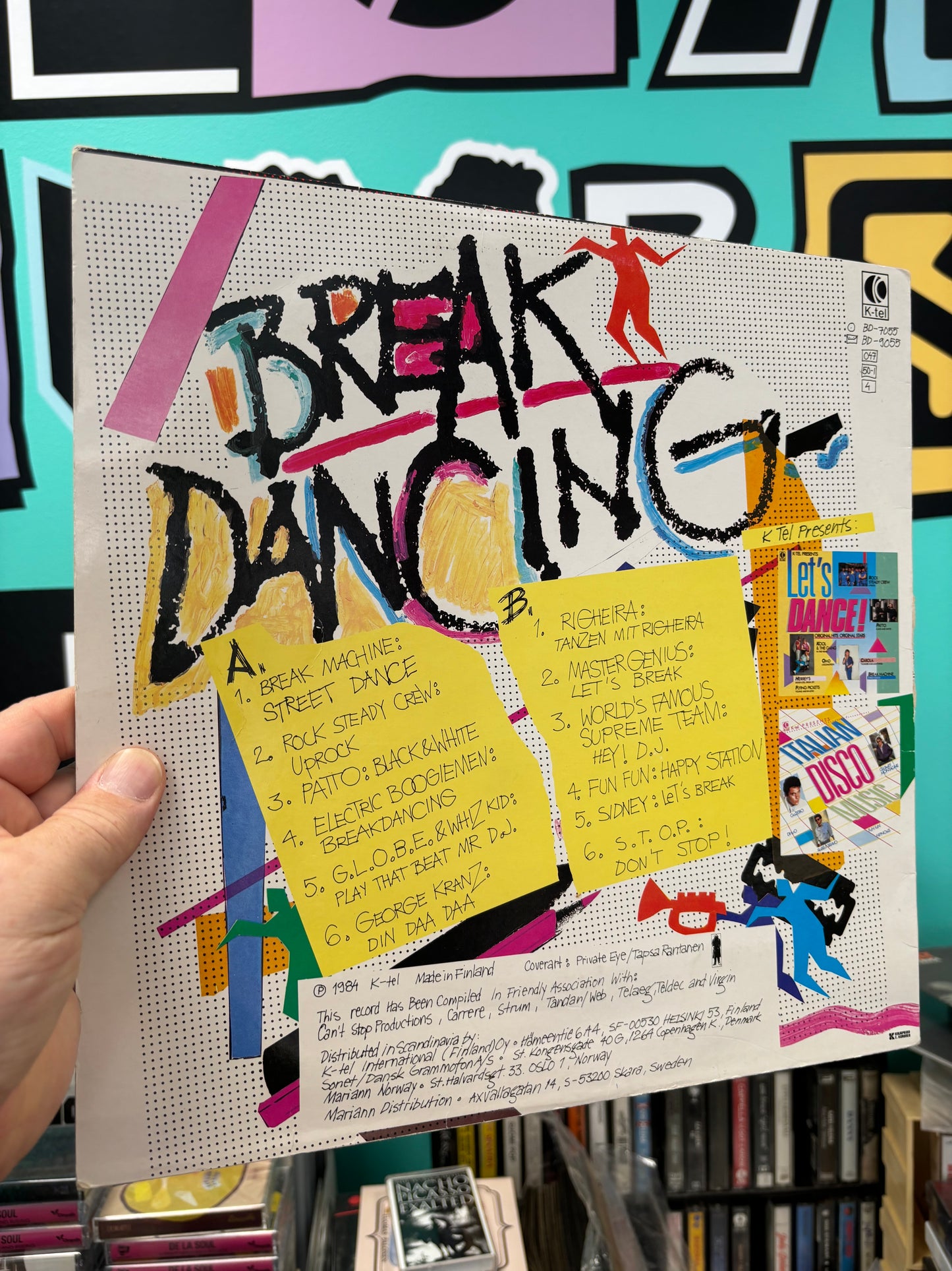 Breakdancing, LP, K-Tel, Scandinavia 1984