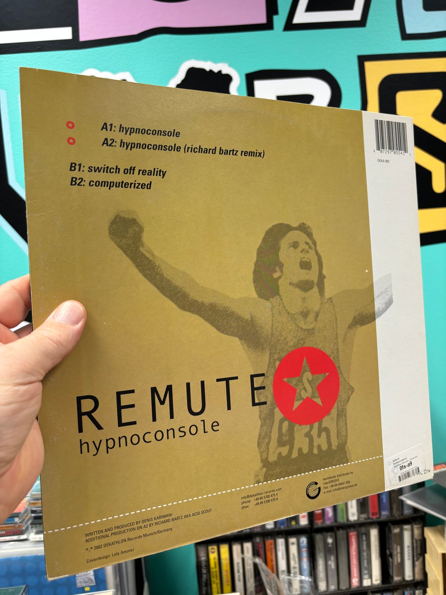 Remute: Hypnoconsole, 12inch, Only pressing, Dekathlon Records, Germany 2002