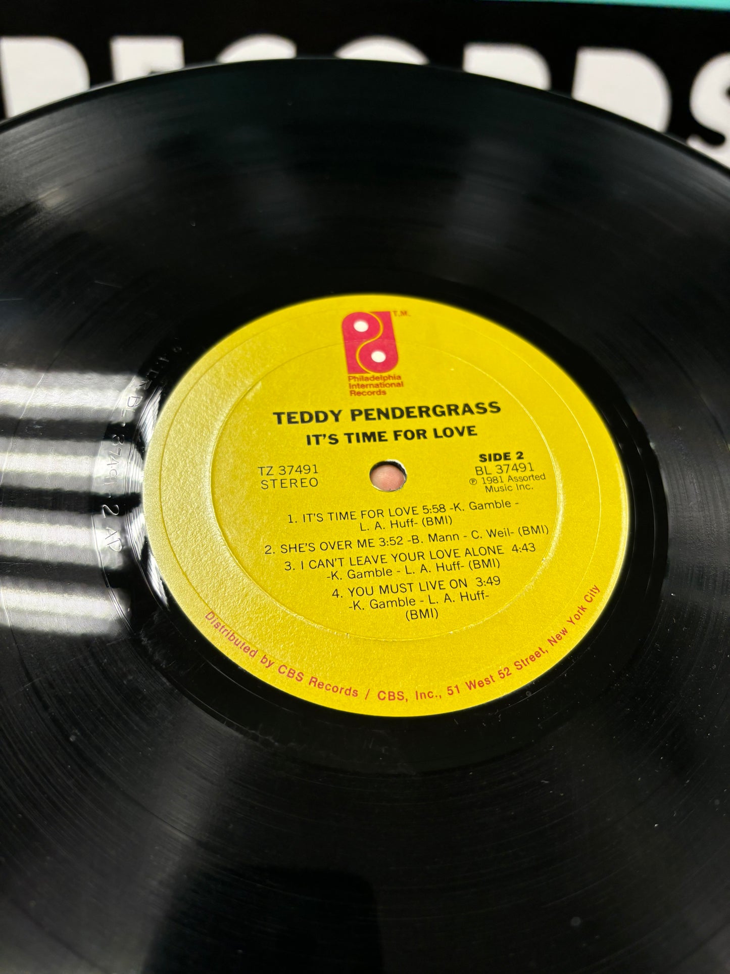 Teddy Pendergrass: It’s Time For Love, LP, Pitman Pressing, Philadelphia International Records, US 1981