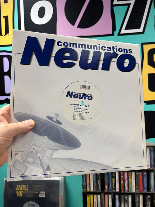 Nish vs Jay B: Movin’ Bass/Drop Da Beat!, 12inch, Only official pressing, Neuro Communications, UK 2000