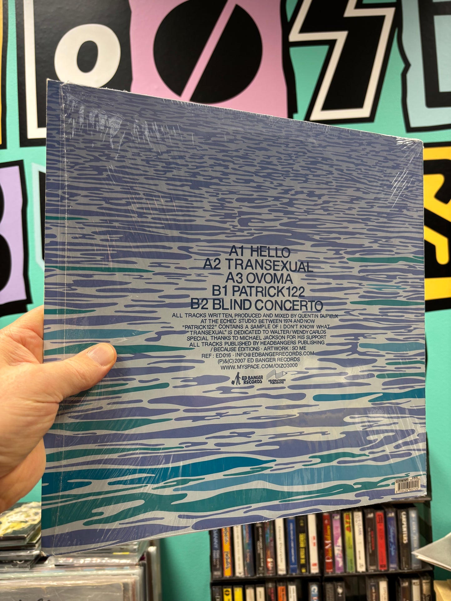 Mr Oizo: Transexual/Patrick122, 12inch, 1st pressing, Ed Banger Records, France 2007