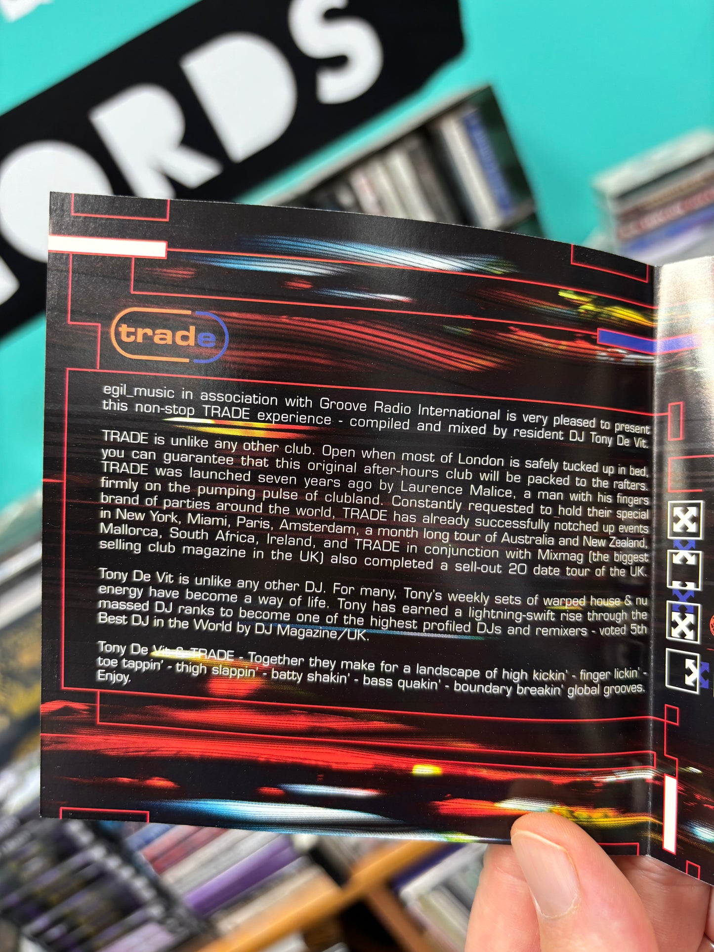 Tony De Vit: Trade, CD, reissue, Compilation, Mixed, Priority Records, US 1998