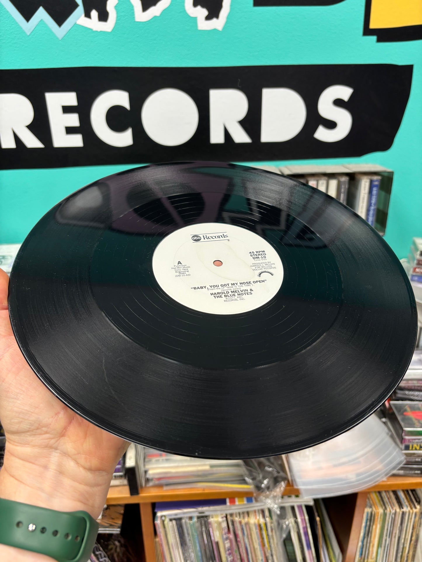 Harold Melvin & The Blue Notes: Baby, You Got My Nose Open/Power Of Love, 12inch, Promo, ABC Records, US 1977