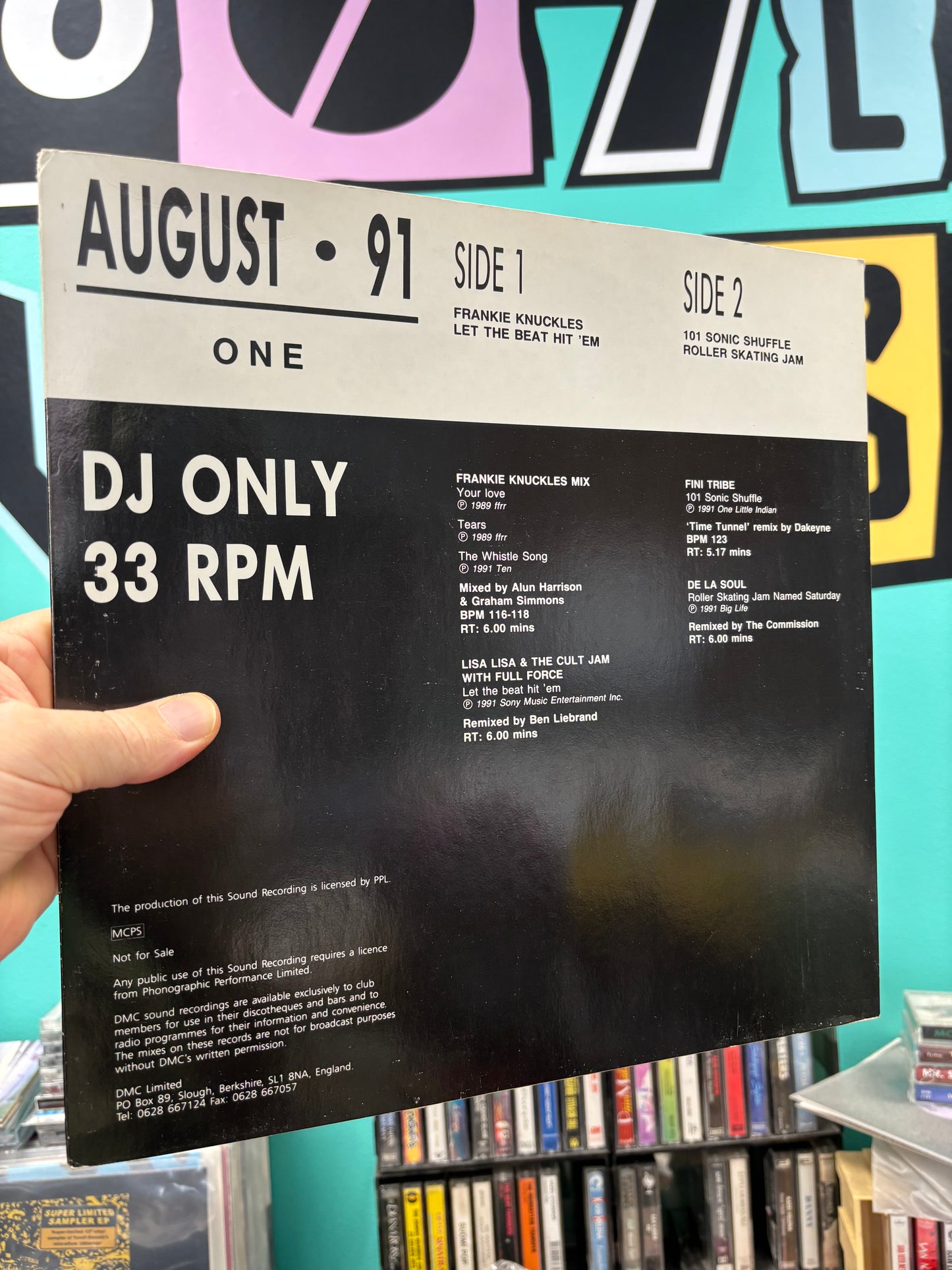 DMC - August 91 (One), 12inch, Partially Mixed, DMC, UK 1991