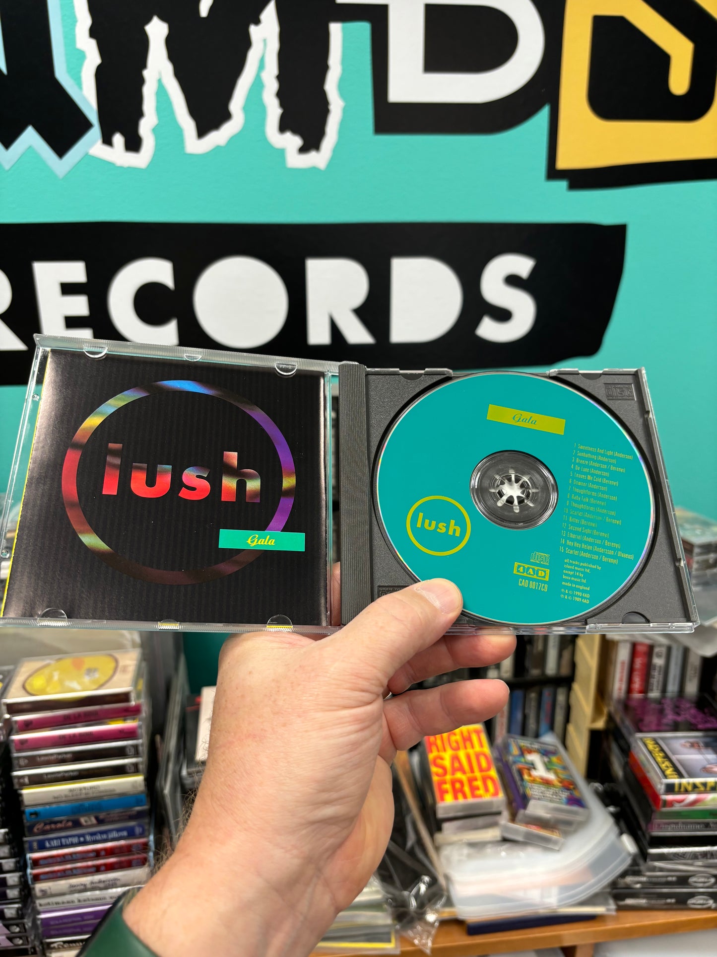 Lush: Gala, CD, compilation, slipcase, 1st pressing, 4AD, UK 1990