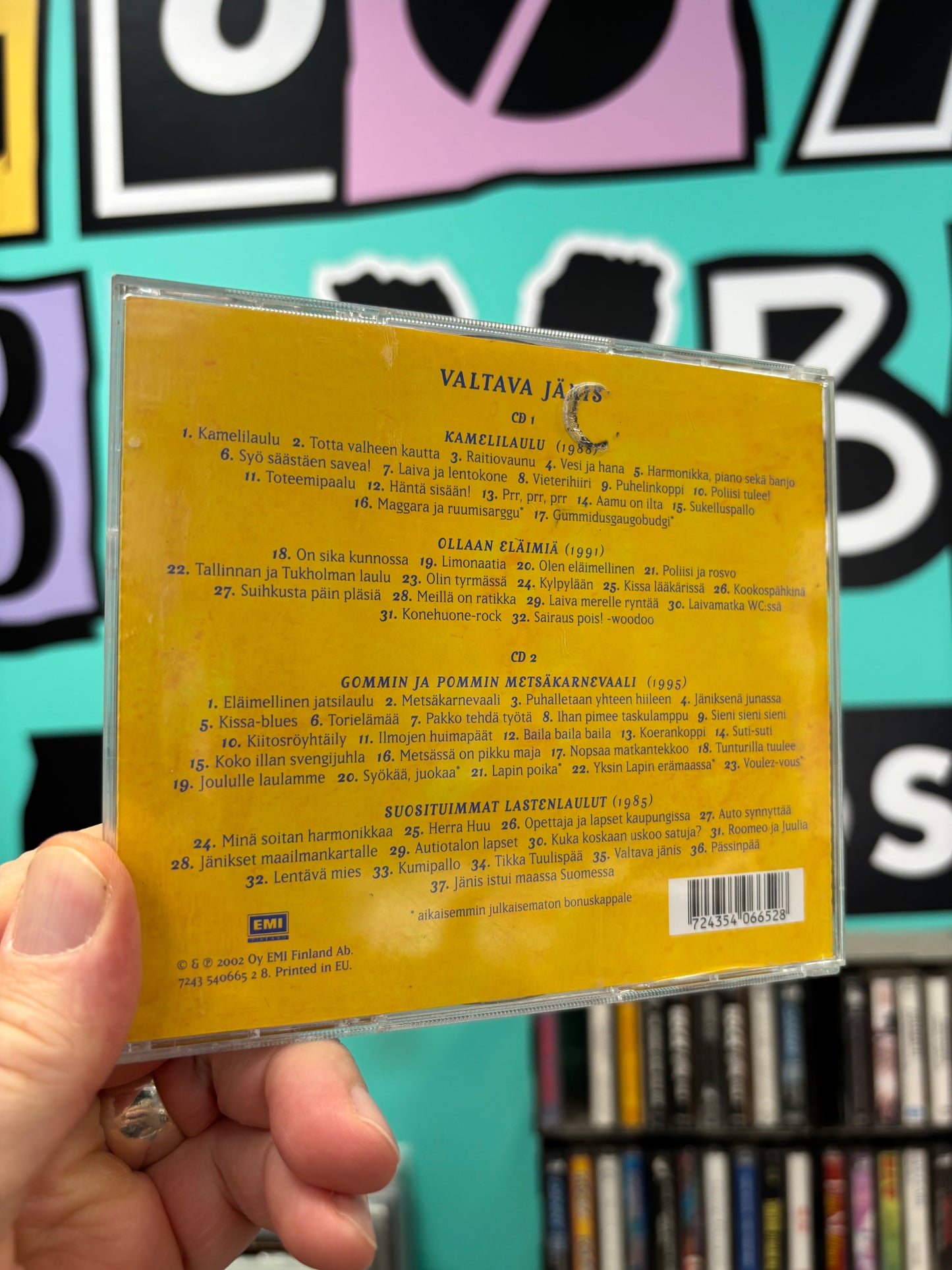 M.A. Numminen: Valtava jänis - Gommin ja Pommin kaikki seikkailut, 2CD, Only pressing, compilation, remastered, EMI Finland, Finland 2002
