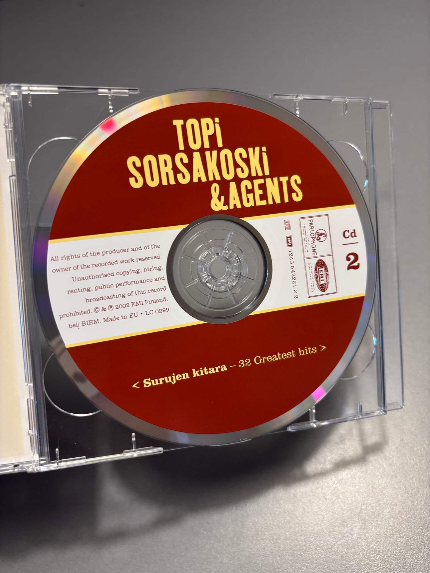 Topi Sorsakoski & Agents - Surujen Kitara - 32 Greatest Hits, 2CD, reissue, Parlophone, EMI, Finland 2002