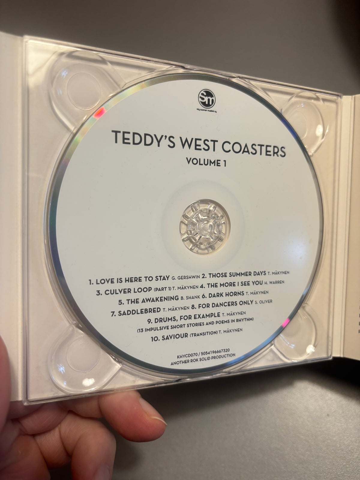 Teddy’s West Coasters: Volume 1, CD, KHY Suomen Musiikki OY, Finland 2015
