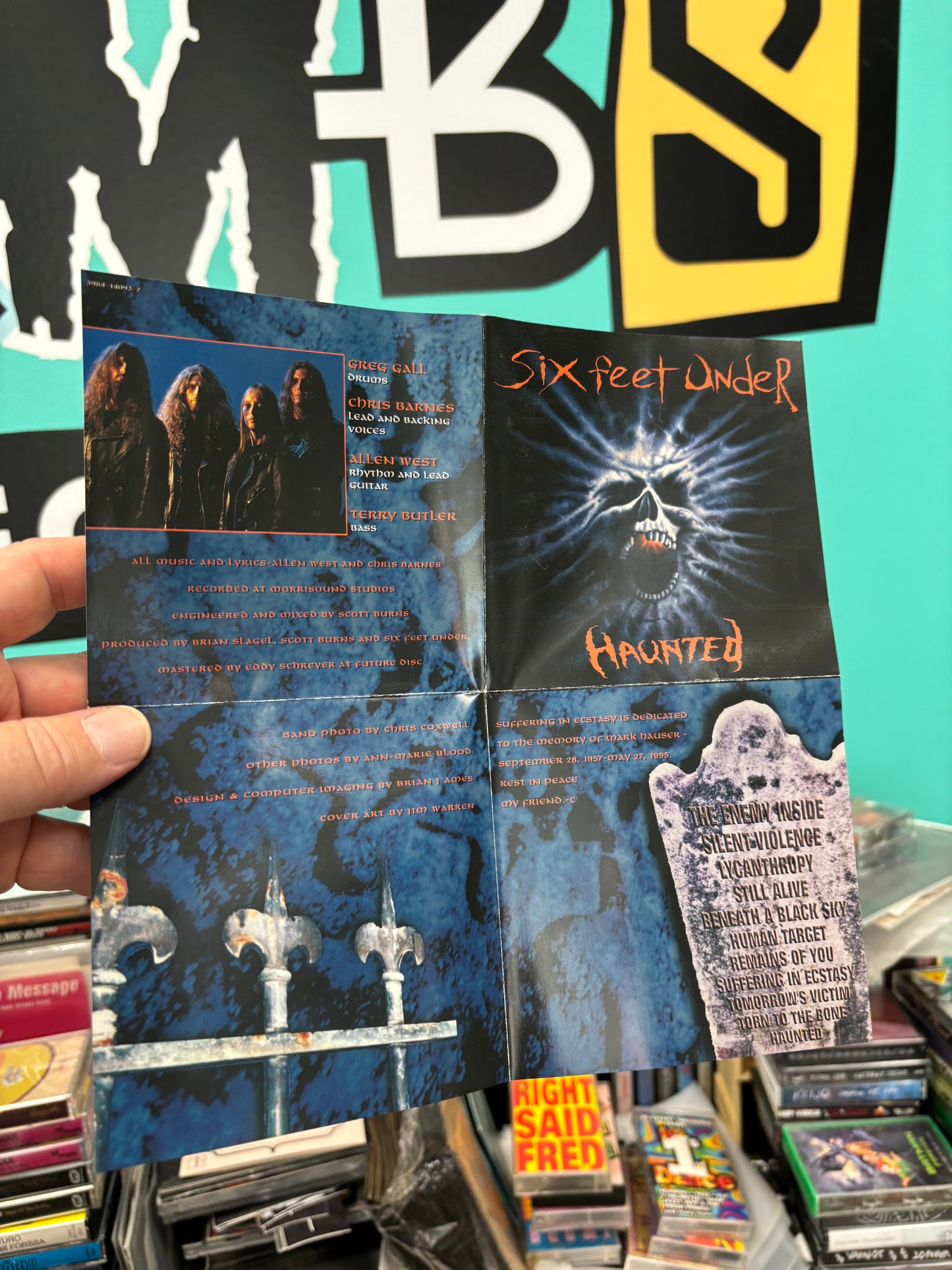 Six Feet Under: Haunted, CD, Metal Blade Records, Metal Blade Records Inc., Europe 1995