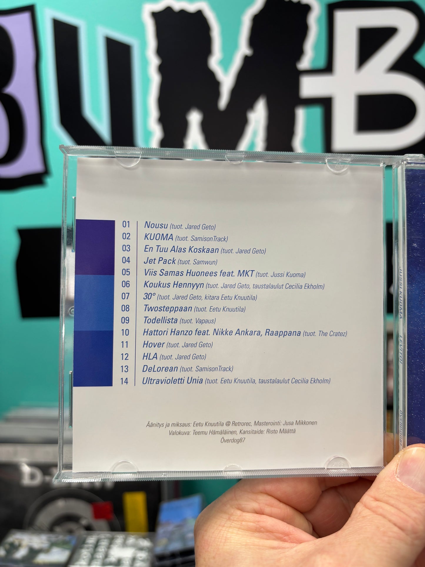 Jussi Kuoma: Levitoi, CD, 1st pressing, Only CD pressing, Överdog, Finland 2016