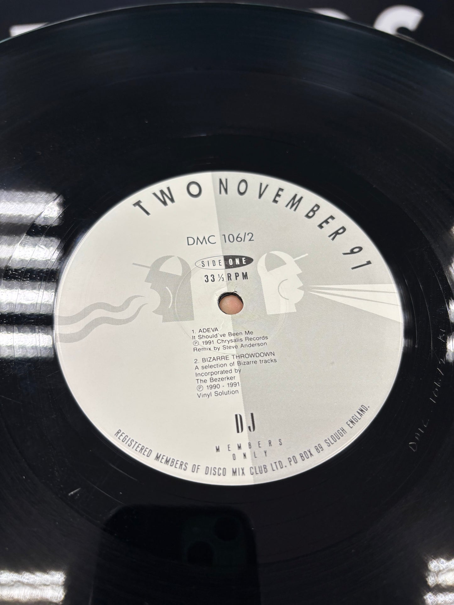DMC - November - 91 - Two, 12inch, Only pressing, Partially Mixed, DMC, UK 1991