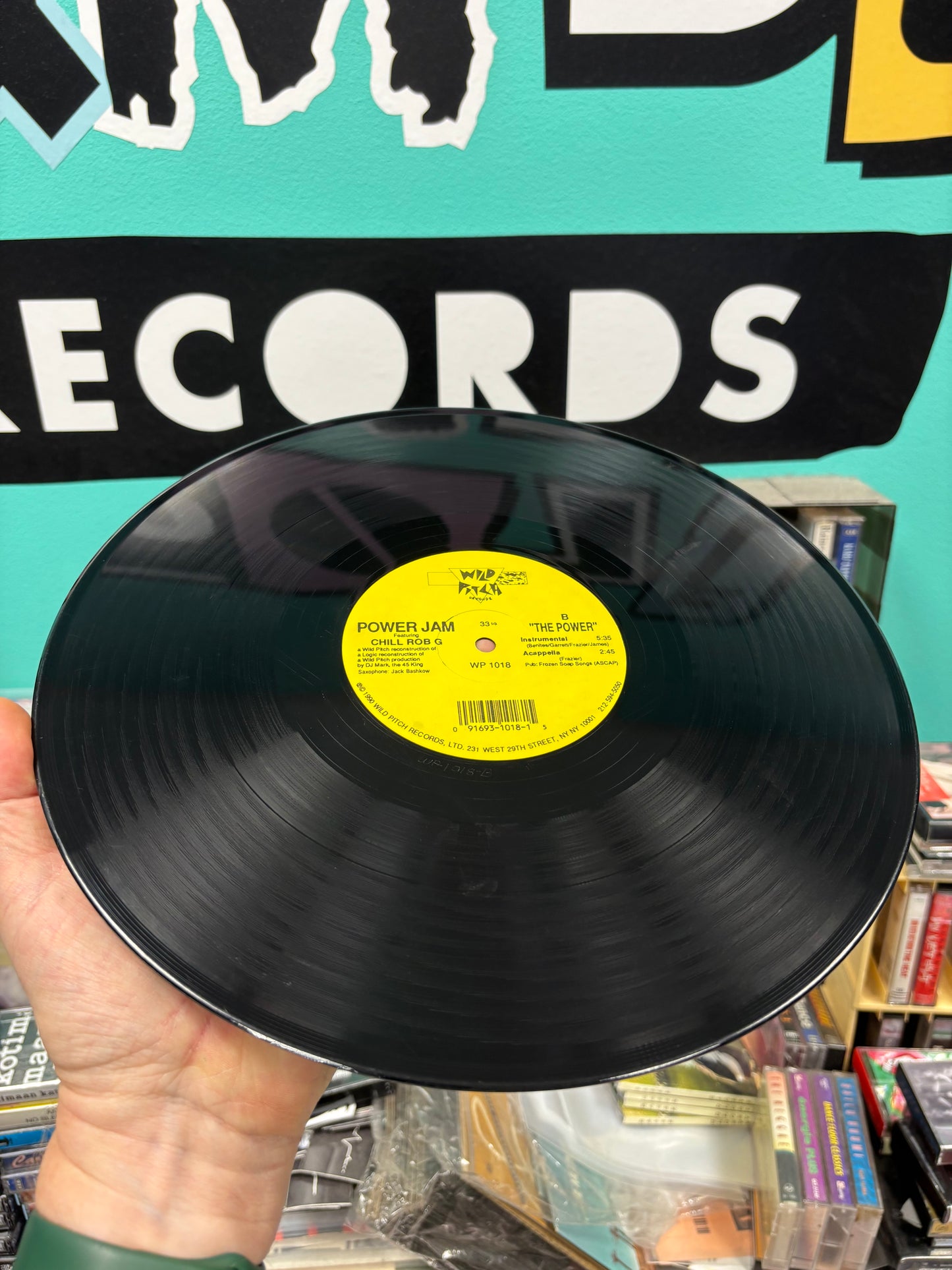 Power Jam featuring Chill Rob G: The Power, 12inch, repress, Wild Pitch, US 1990