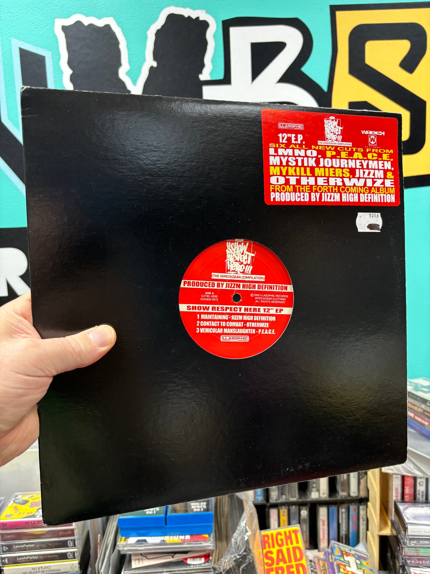 Jizzm High Definition: Show Respect Here EP, 12inch, Only official pressing, Illasophic Records, US 2000