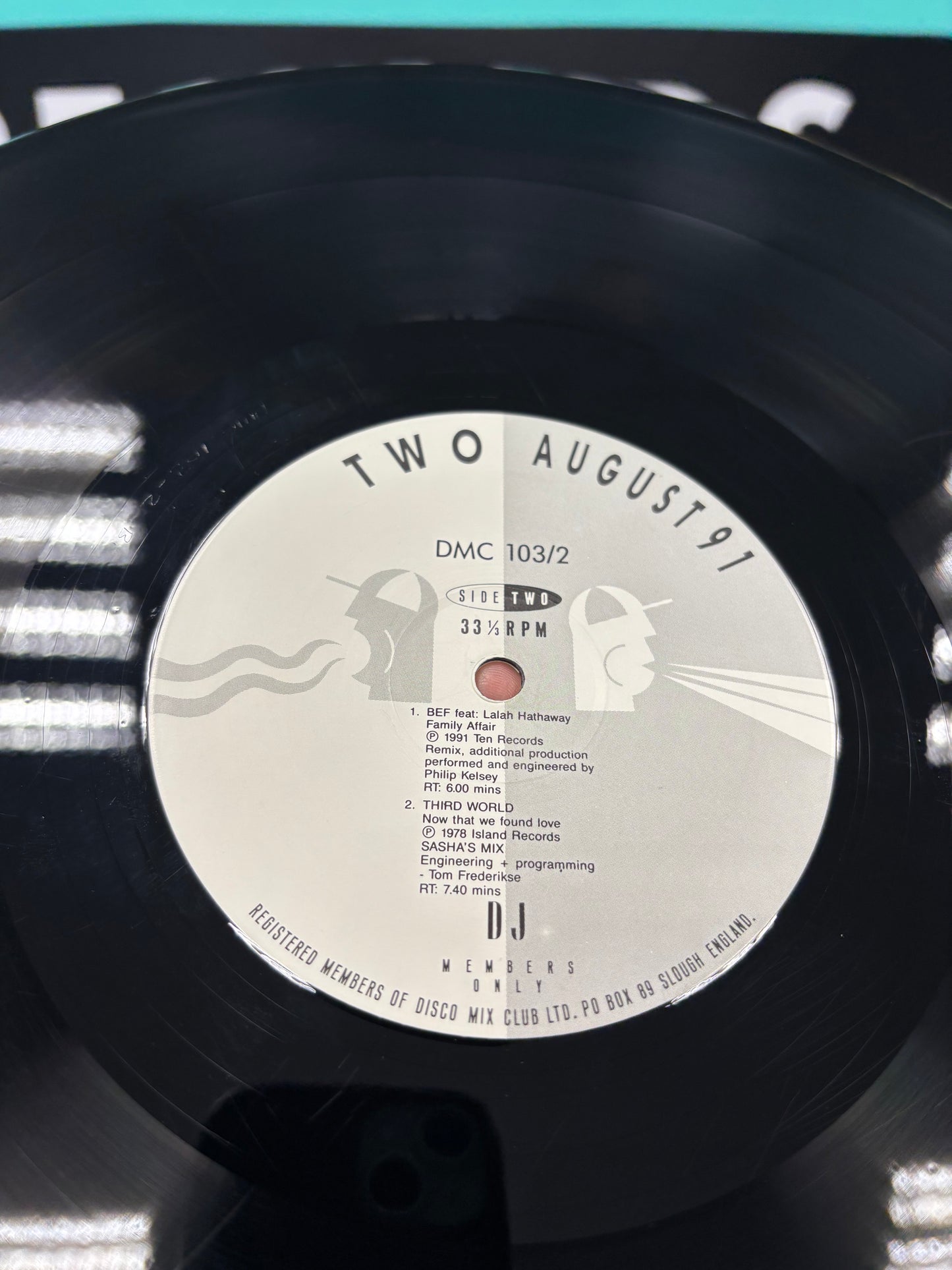 DMC - August 91 (Two), 12inch, Only pressing, DMC, UK 1991