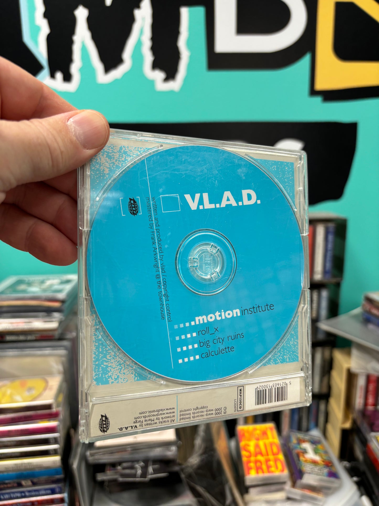 V.L.A.D. : Motion Institute, CD, EP, Only CD pressing, Warp Records, UK 2000