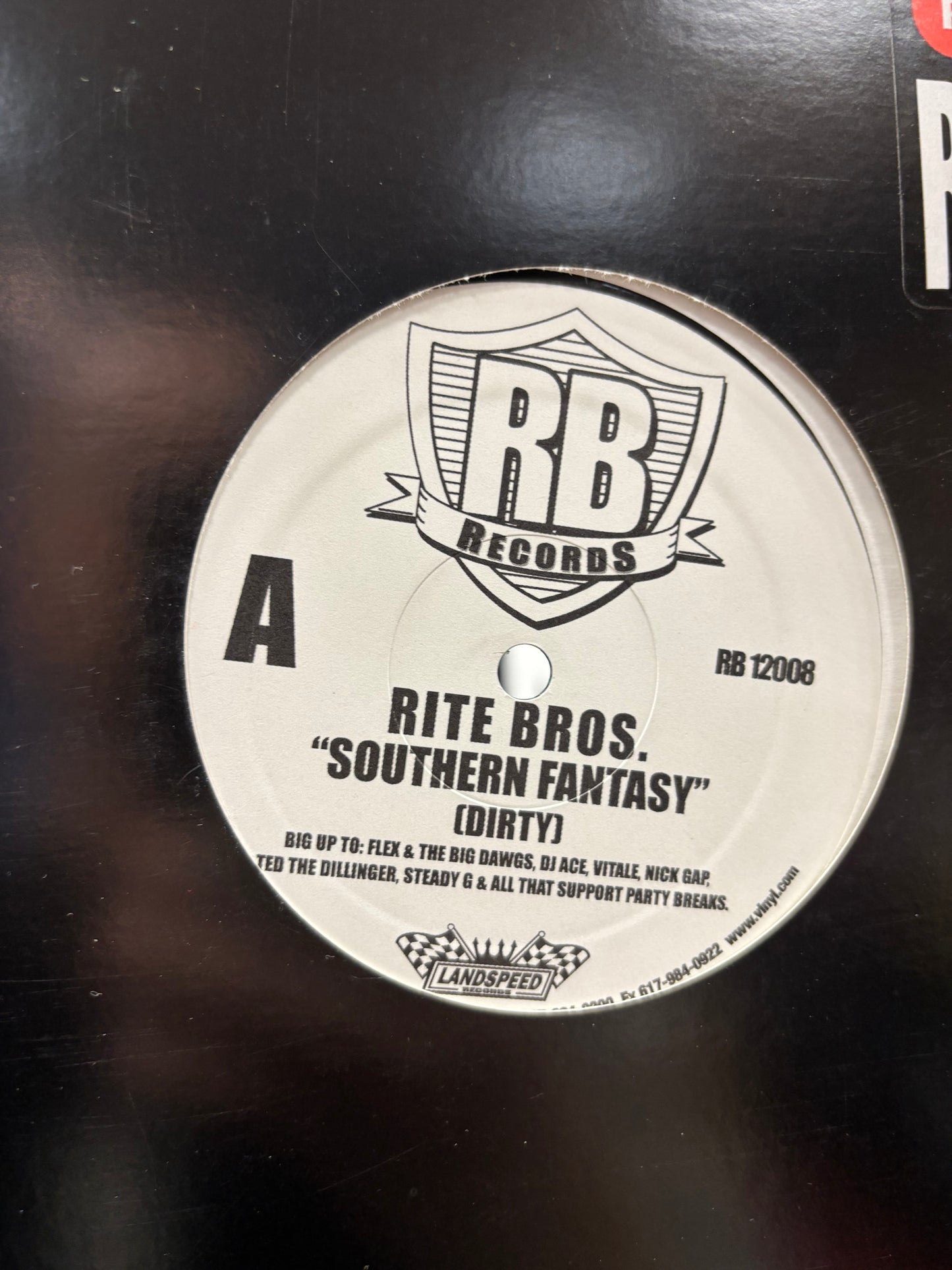 Rite Bros. : Southern Fantasy, 12inch, Only pressing, RB Records, US 2000